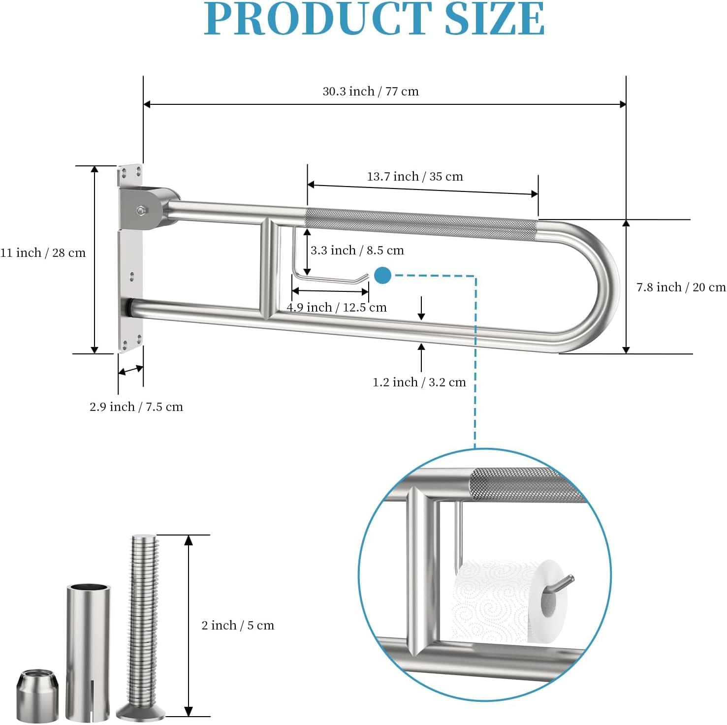Afoxsos LAF0209G28 Grab-Bars - View #2