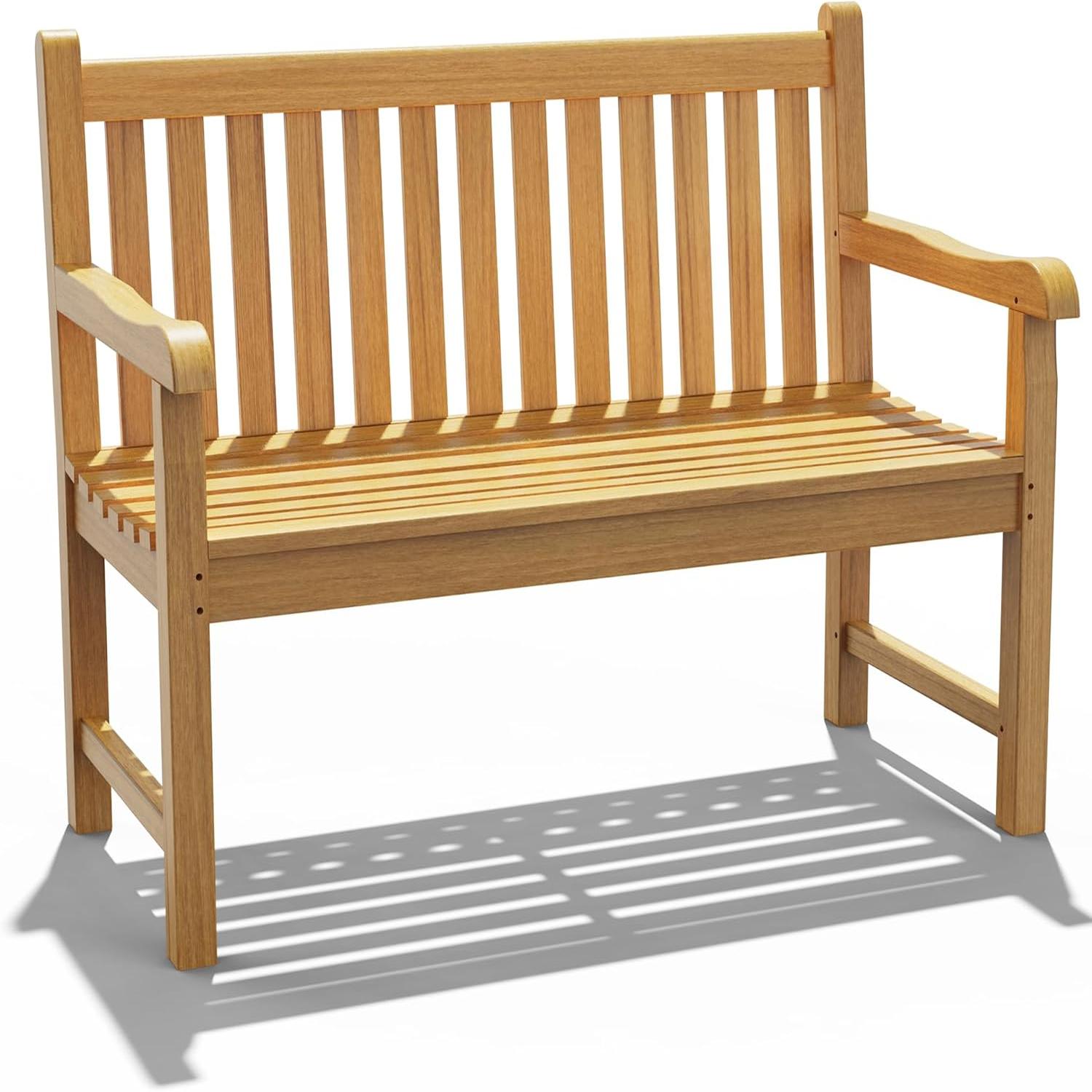 Decksplore BSHCG0001011 46-in L Garden Bench Wood Park Bench