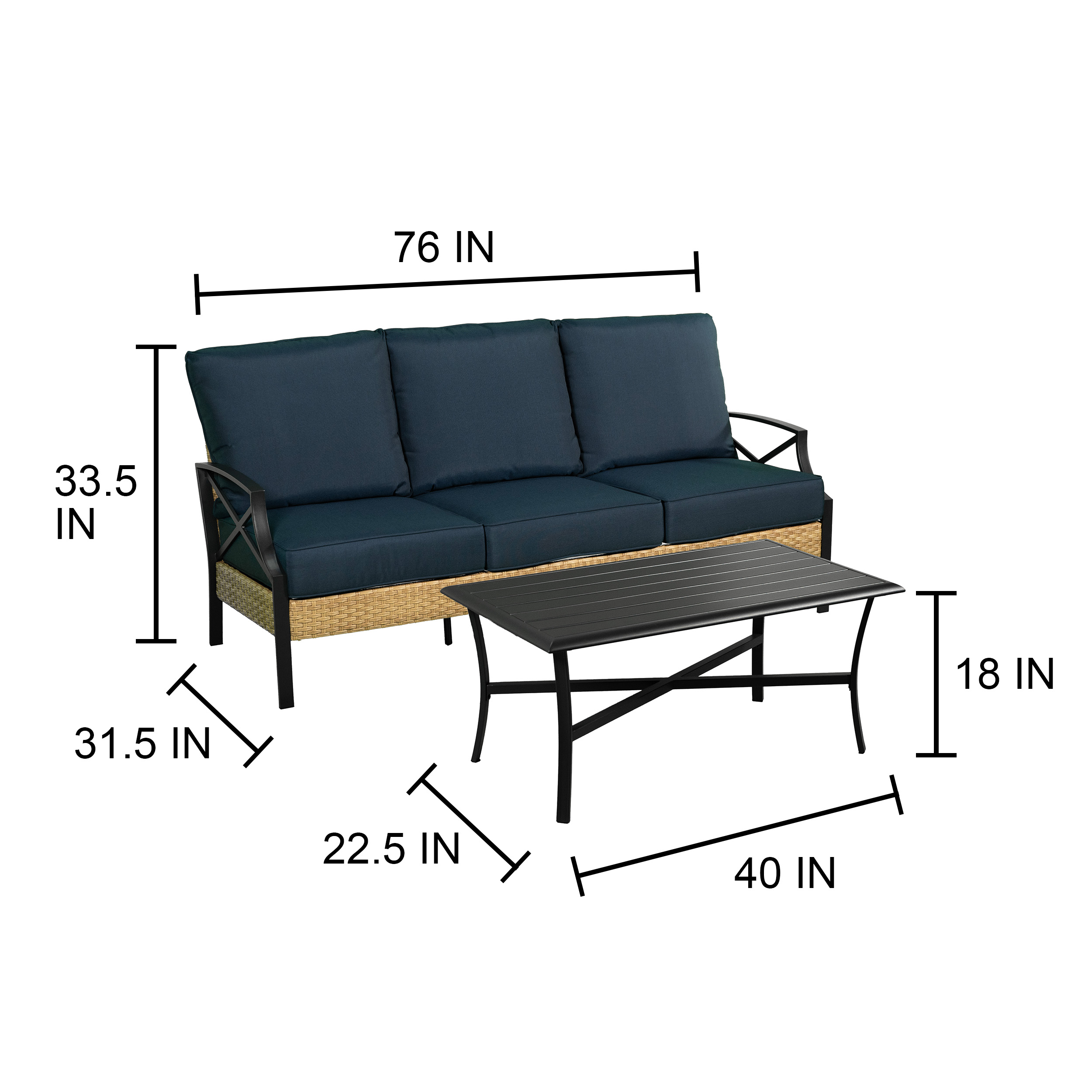 Style Selections ST-25S006BNVY Patio-Conversation-Sets - View #13