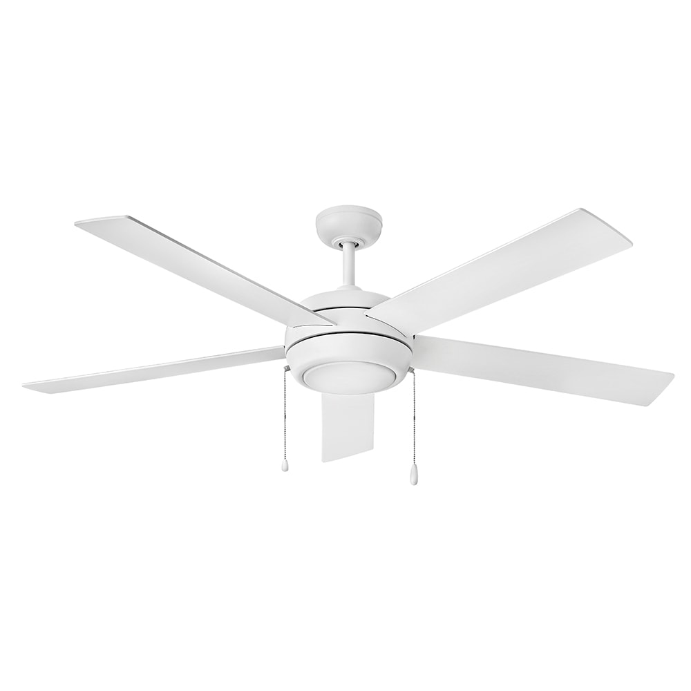 Hinkley Croft 42-in Brushed Nickel with Matte Black, Silver Blades Integrated LED Indoor Smart Ceiling Fan with Light (5-Blade) 904042FBN-LIA Sansujyuku sansujyuku.com