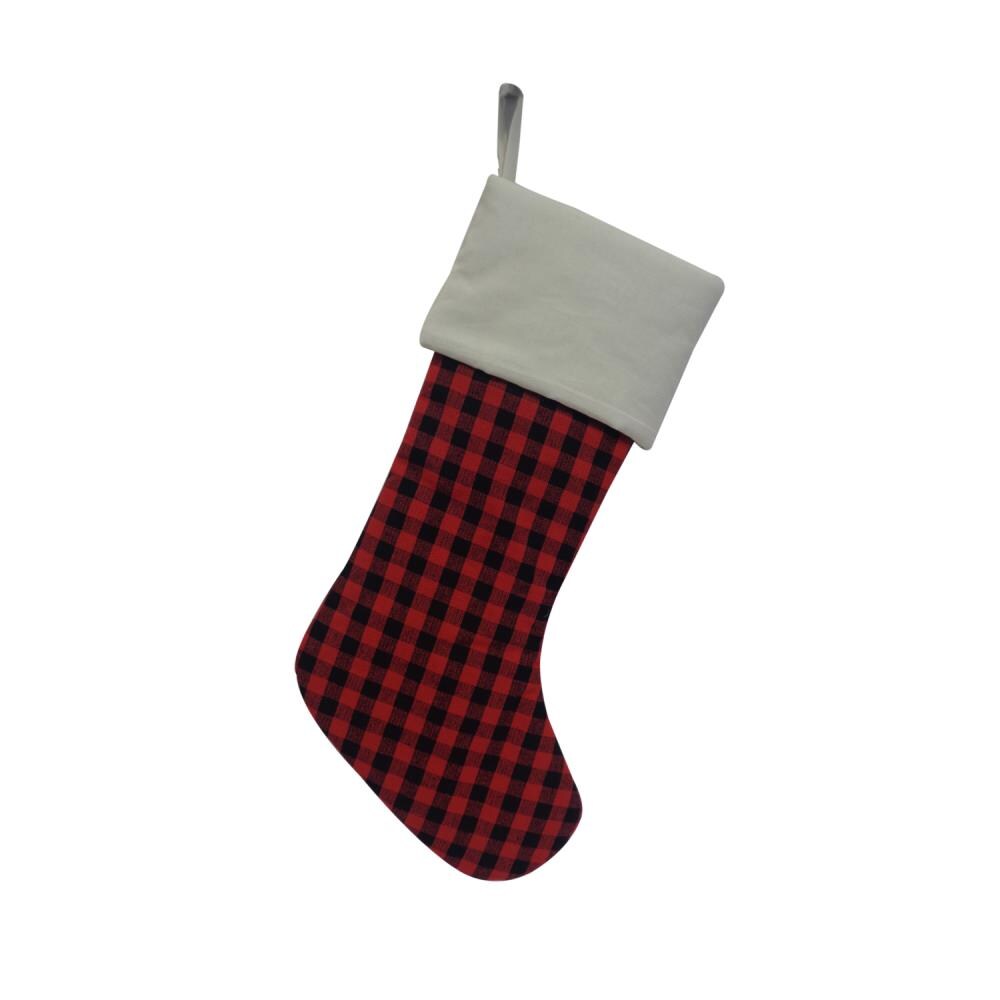 allen + roth Buffalo Plaid Stocking in the Christmas Stockings ...