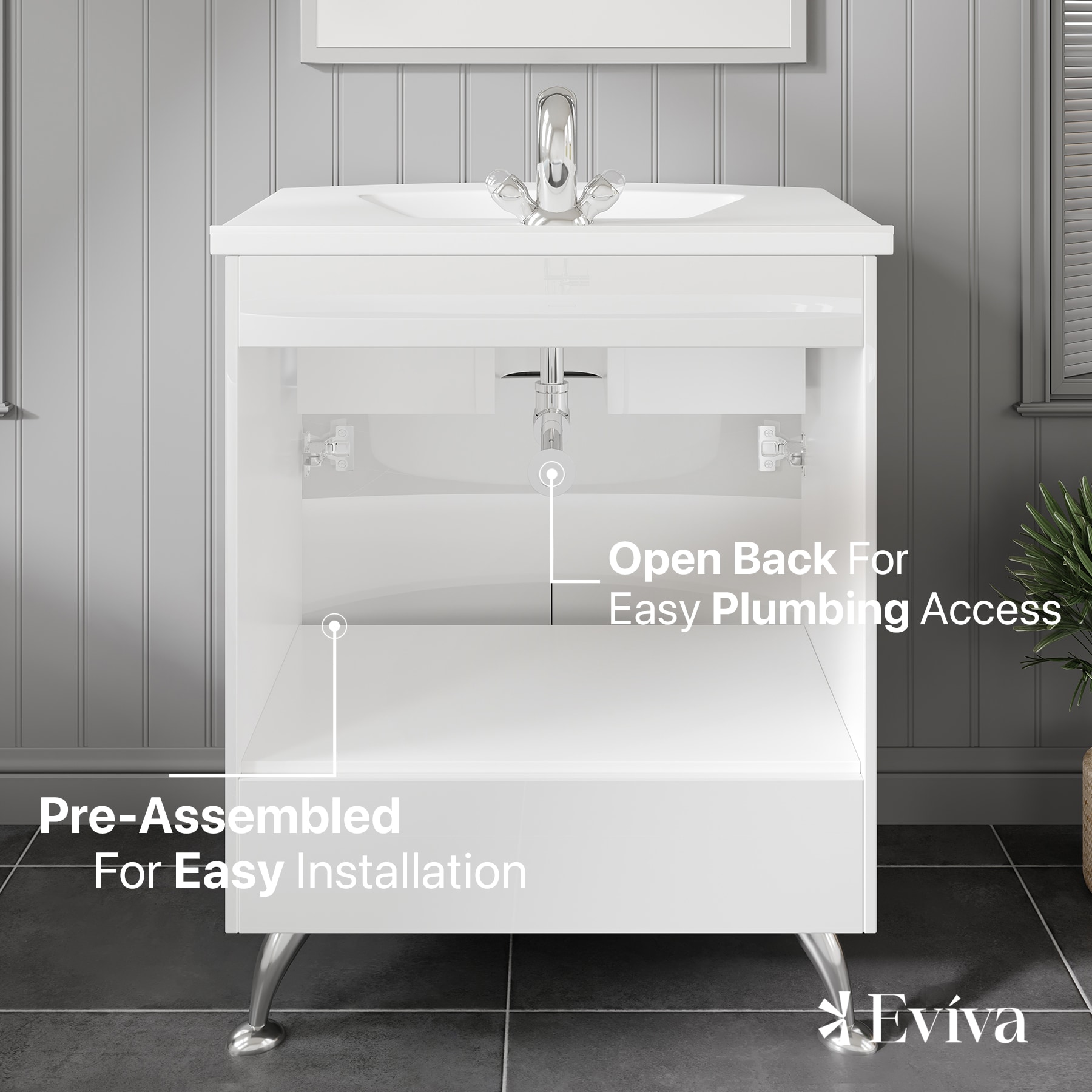 Eviva EVVN571-24WH Bath-Vanity-Combo - View #8