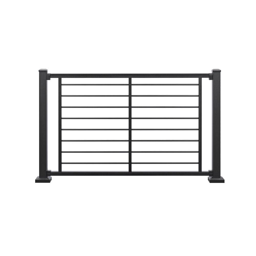 Trex BKBKROD0842HRK Signature 8-ft x 42-in Charcoal Black Aluminum Deck Rail Kit