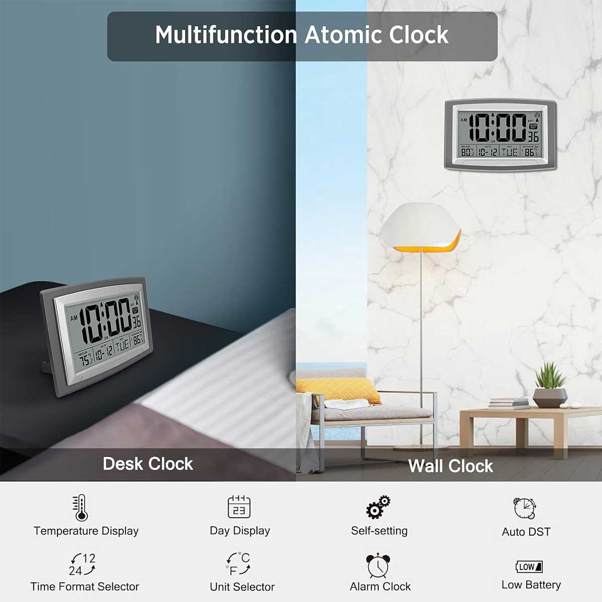 Aoibox TTS9304 Indoor-Outdoor-Clocks - View #6