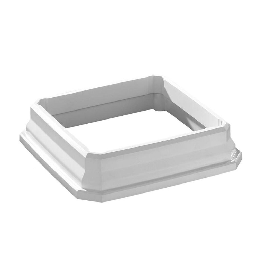 TimberTech 5-in x 5-in White Composite Deck Post Skirt