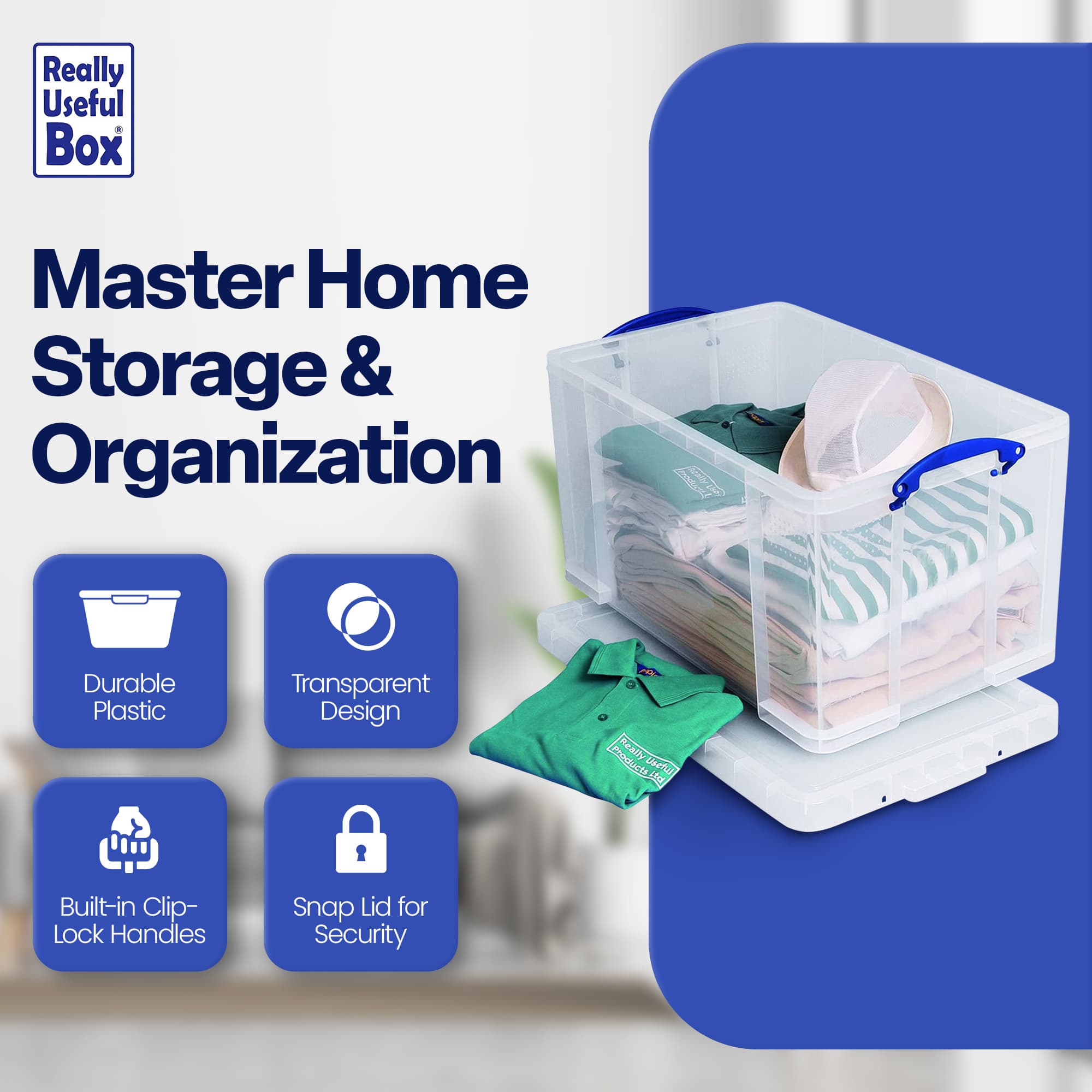 Really Useful Box 392974 Plastic-Storage-Totes - View #2