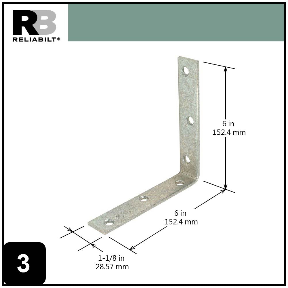 RELIABILT 22508MGLLG Mending-Plates-Brackets-Braces - View #5