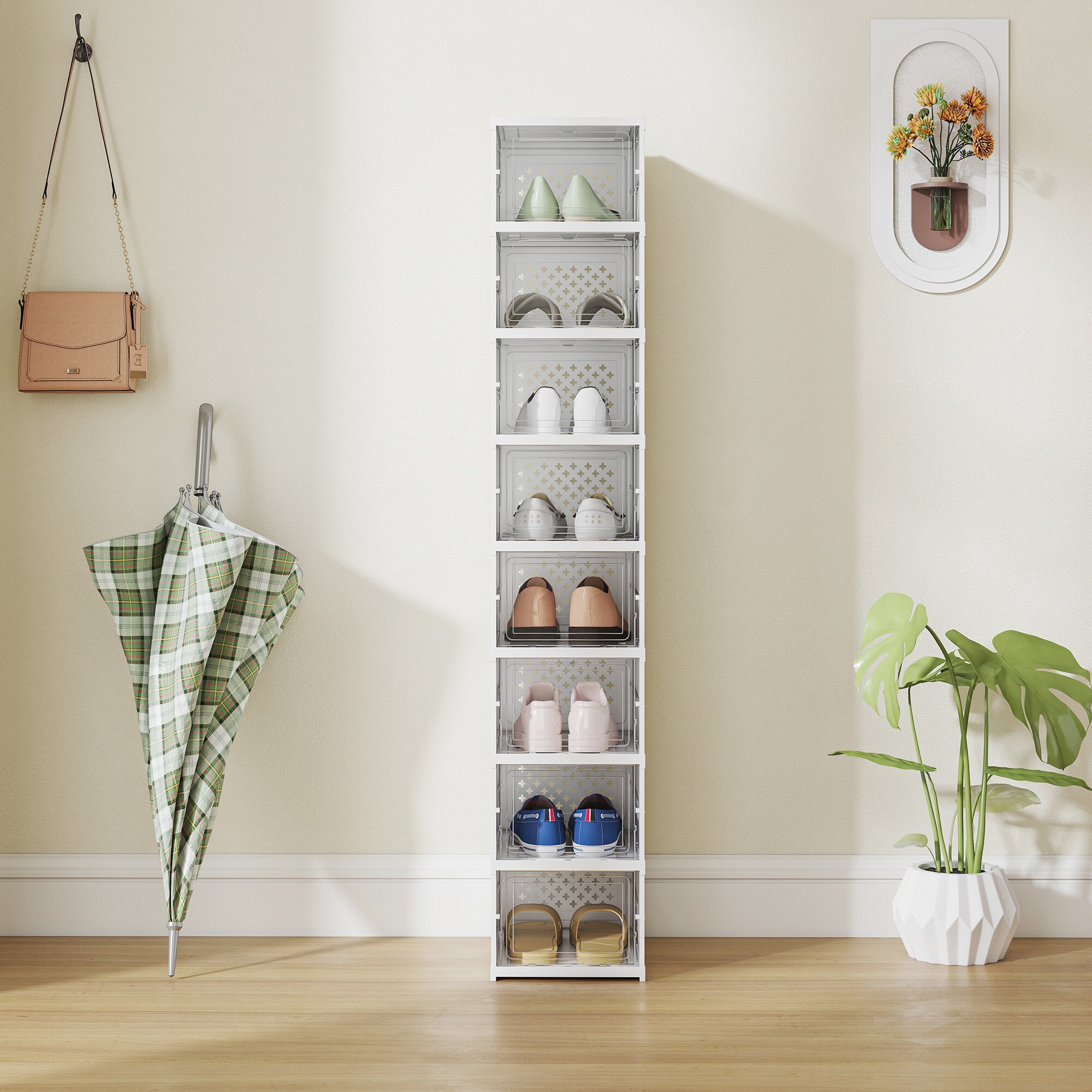 HomCom 837-570V00WT Coatrack-Stands-Pedestals - View #4