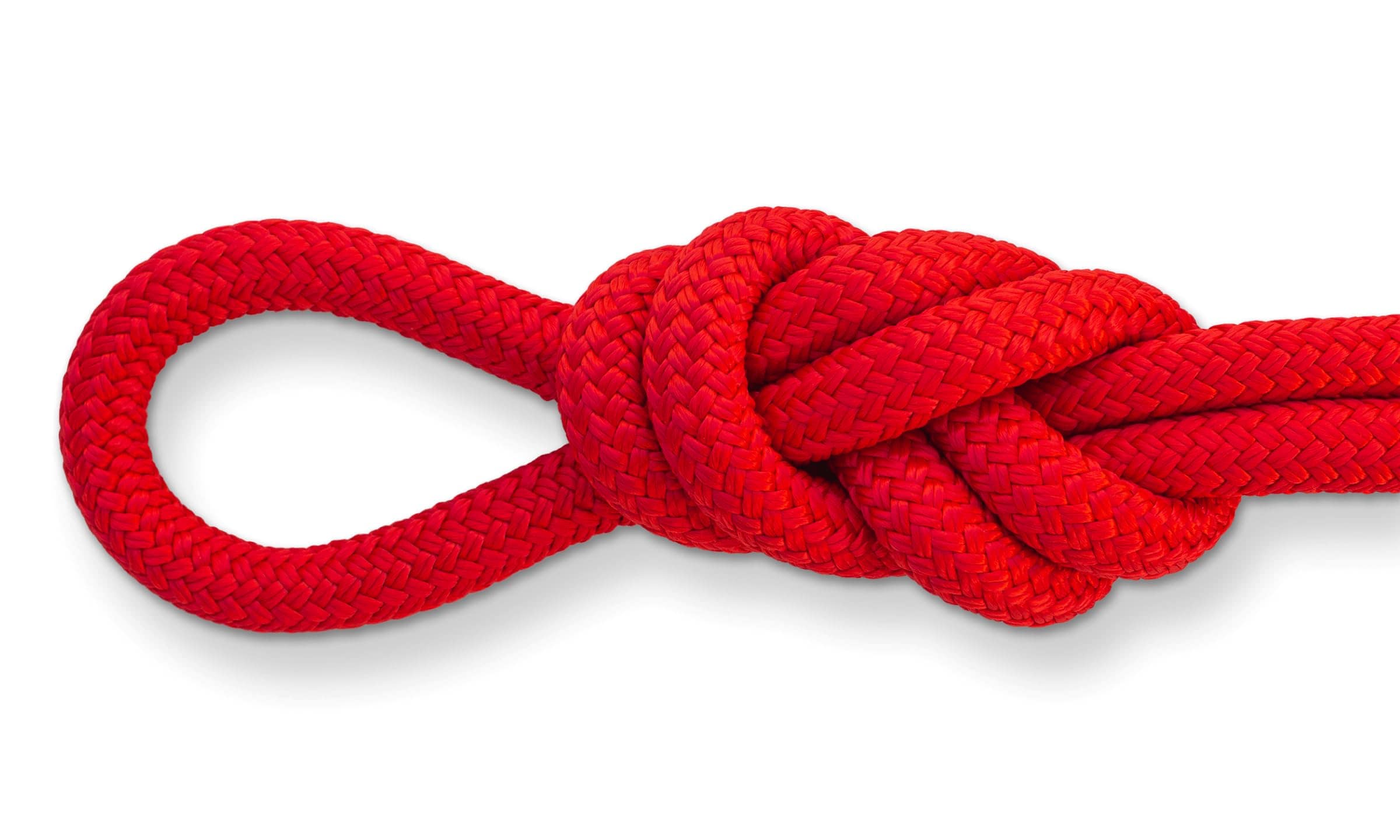 ROPE.com Double Braid Nylon Rope 5/8 in x 100 ft Red - Heavy Duty Utility Rope for Hauling Towing Rigging and Contractor Use #R-2545-100