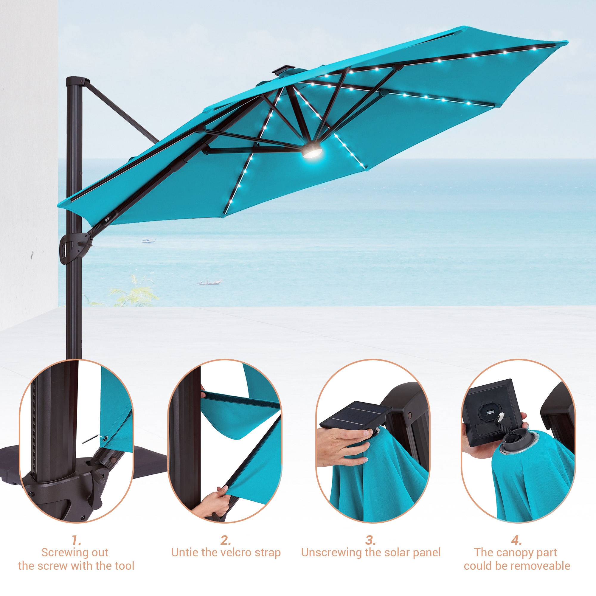 ACEGOSES LW-LED34GY-H-B Umbrellas-2 - View #8