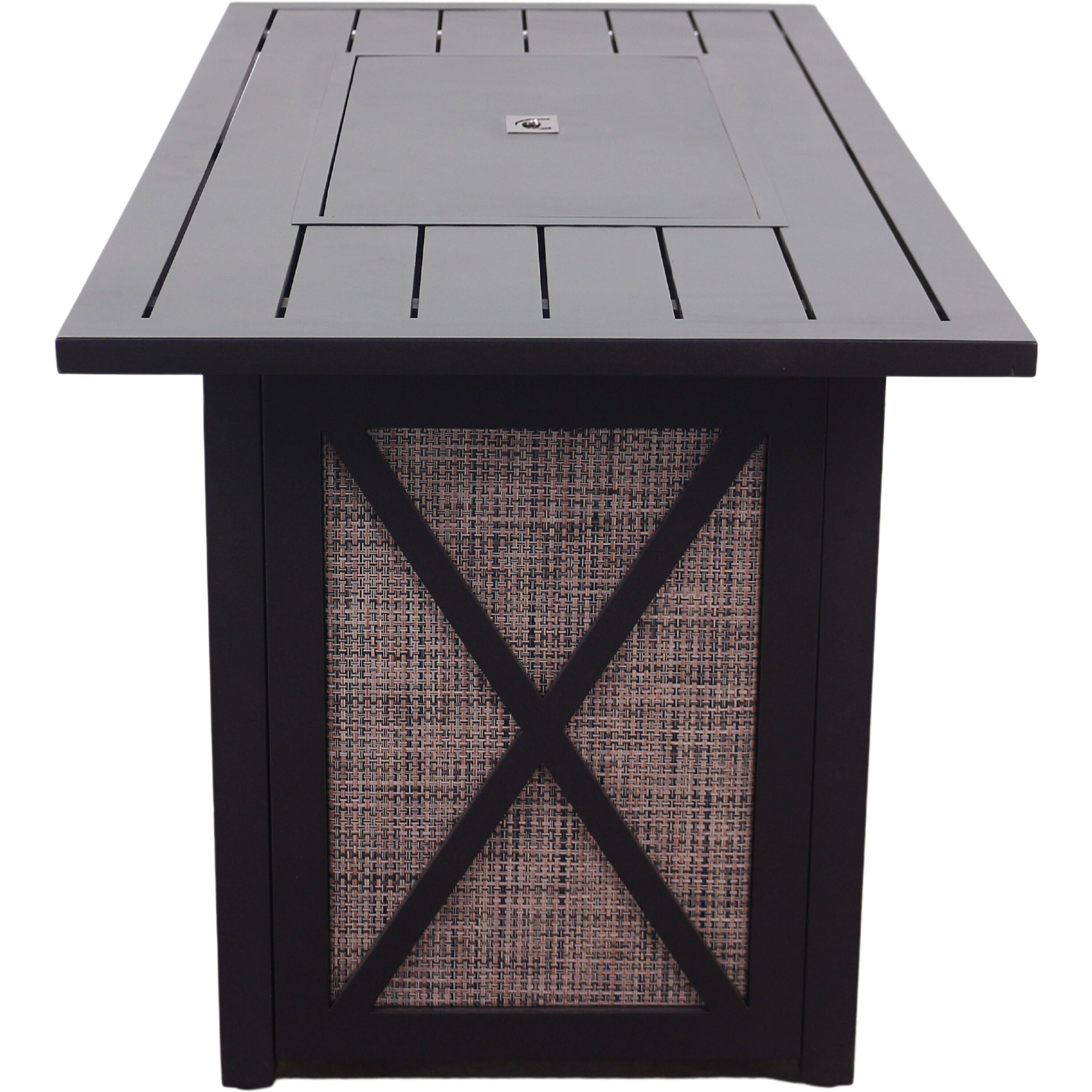 Courtyard Casual Santa Fe- Java 5-Piece Brown Wicker Patio Dining Set ...
