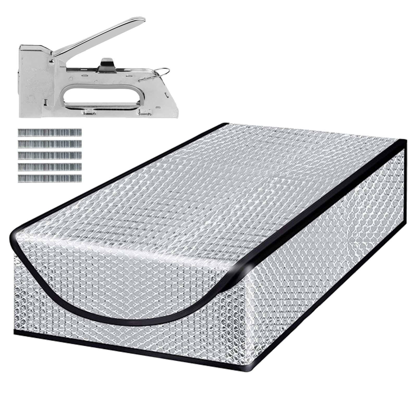 Lukvuzo  Attic Stairway Insulation Cover Premium Energy Saving Attic Stairs Door Ladder Insulator Pull Down Tent with Zipper 25 in x 54 in x 11In