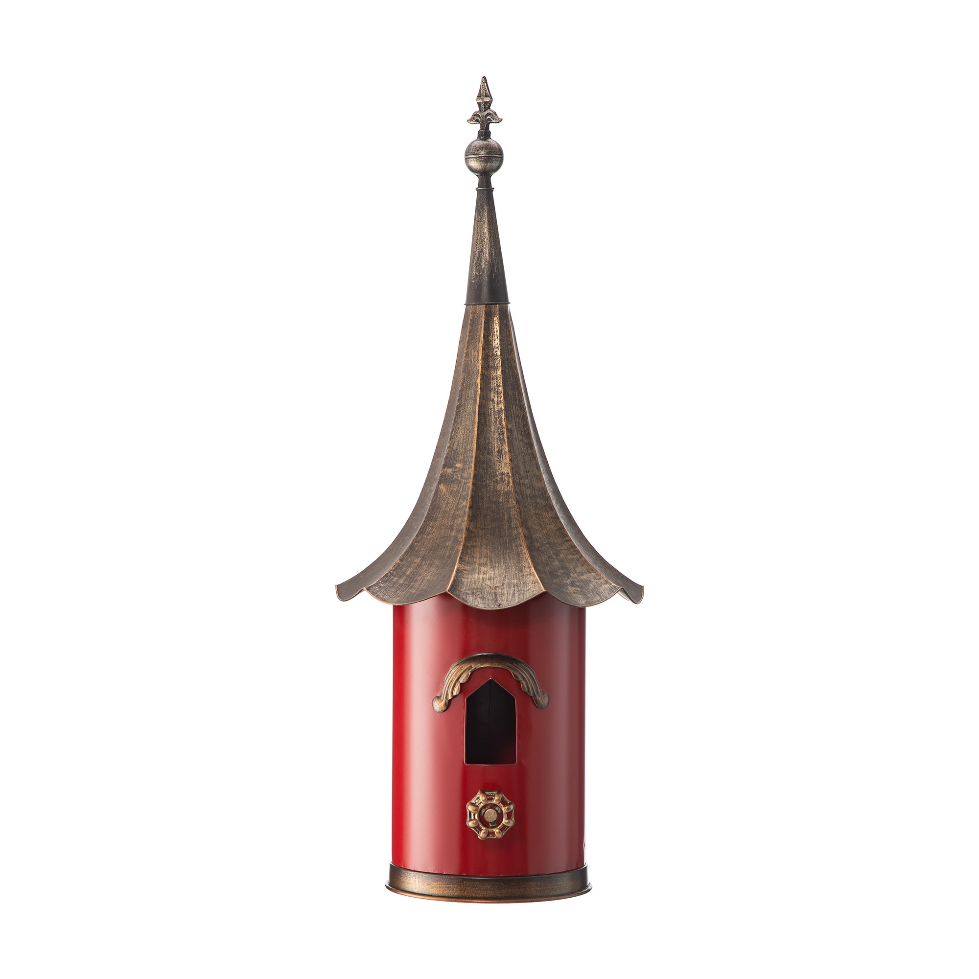 Glitzhome 2003100037 32.00-Inches H Multi Wood Decorative Bird House