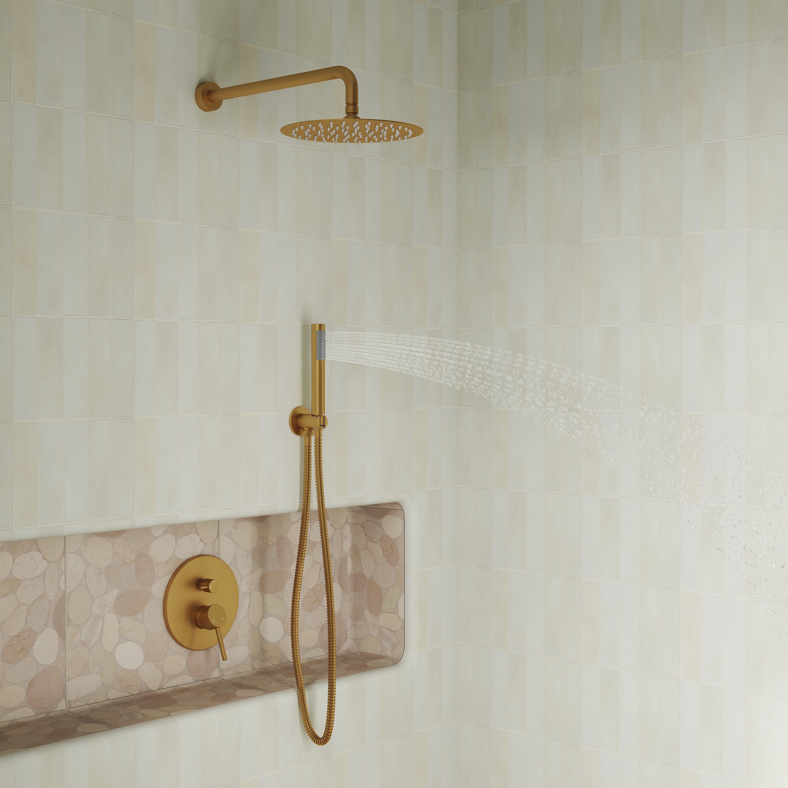 CASAINC M6610-A-10-BG Showerhead-Bar-Panels - View #3