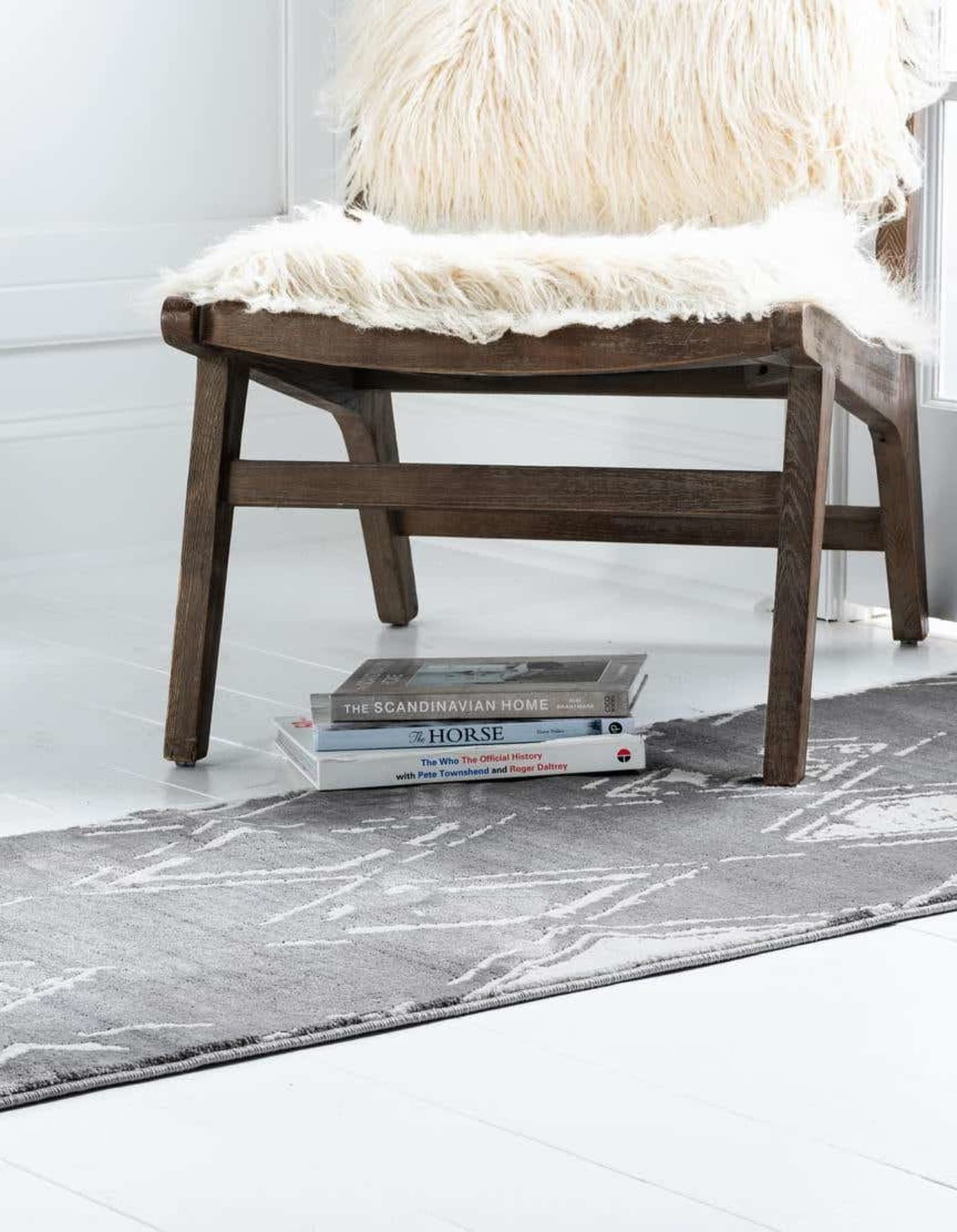 Unique Loom 3186878 Jill Zarin Uptown 3 x 8 (ft) Loomed Polypropylene Gray Rectangular Indoor Trellis Coastal Runner
