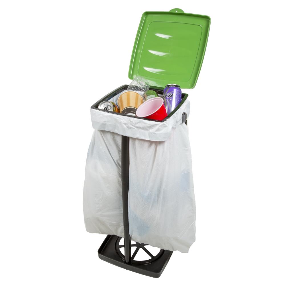 Lv. life Outdoor Trash Can Bracket Dustbin Cage Garbage Plastic Bag Holder  Table Rack, trash rack, trash bag rack 