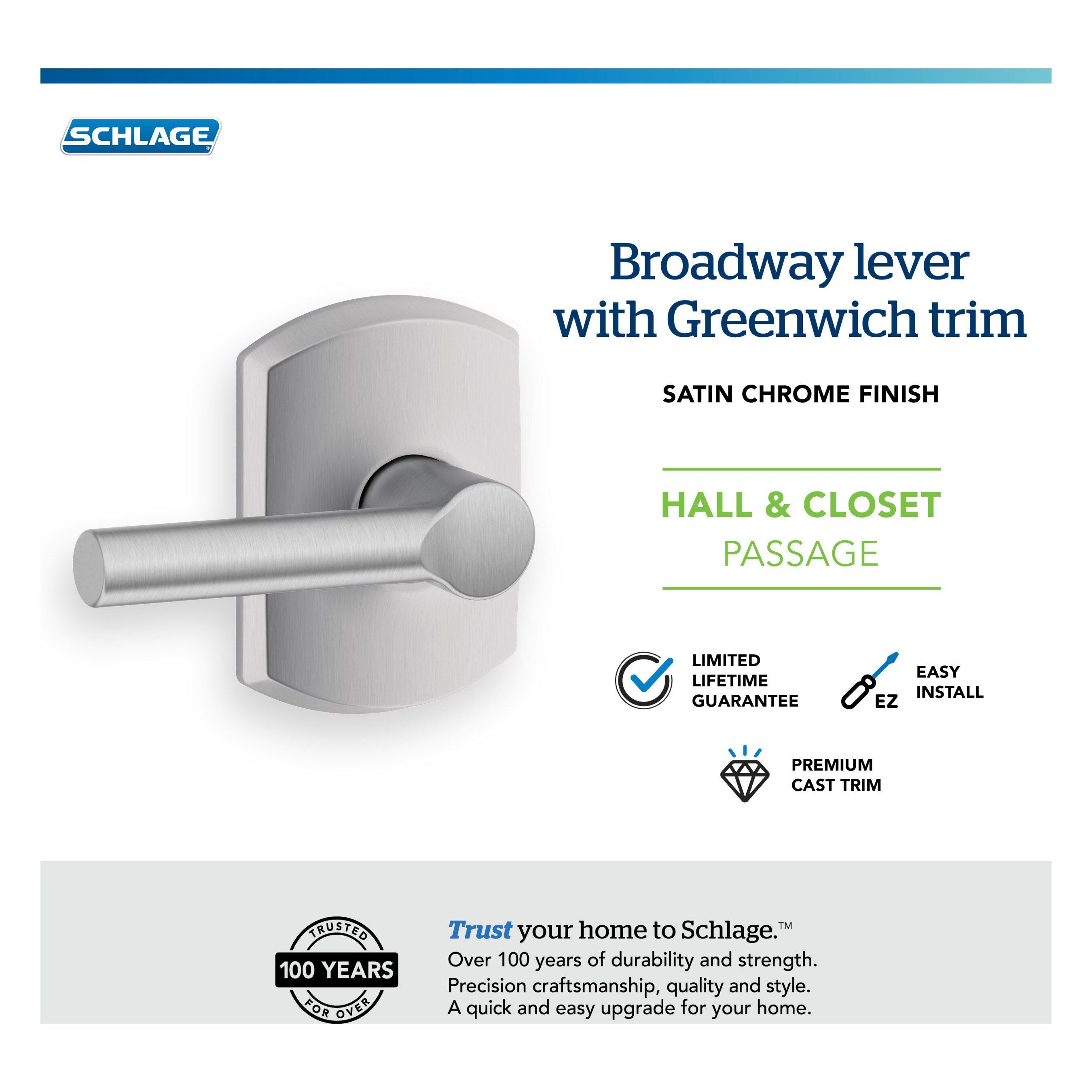 Schlage F10 BRW 626 GRW Door-Handles - View #6