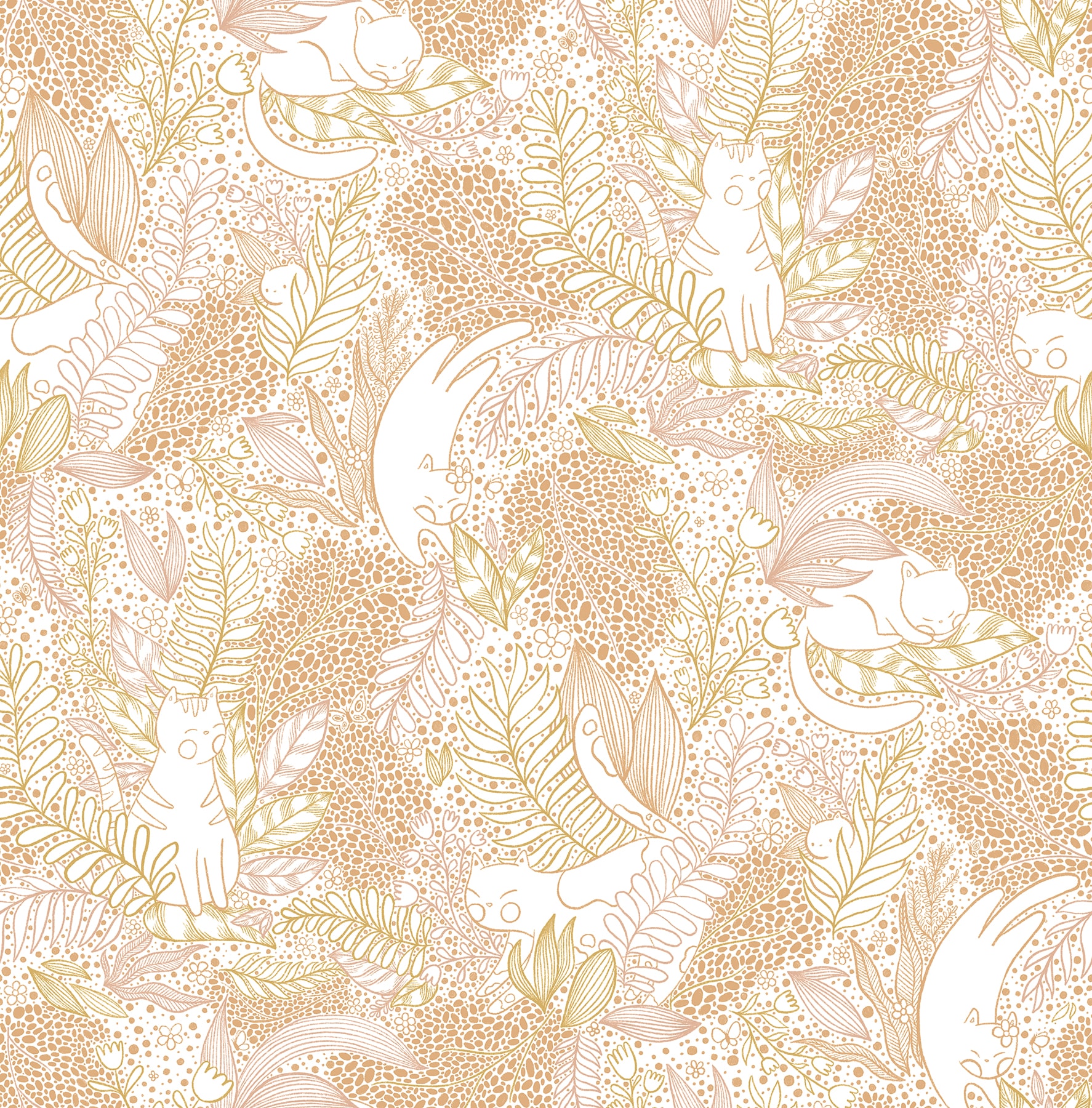 NuWallpaper 30.75-Sq. Feet Orange Vinyl Novelty Self-adhesive Peel and Stick Wallpaper