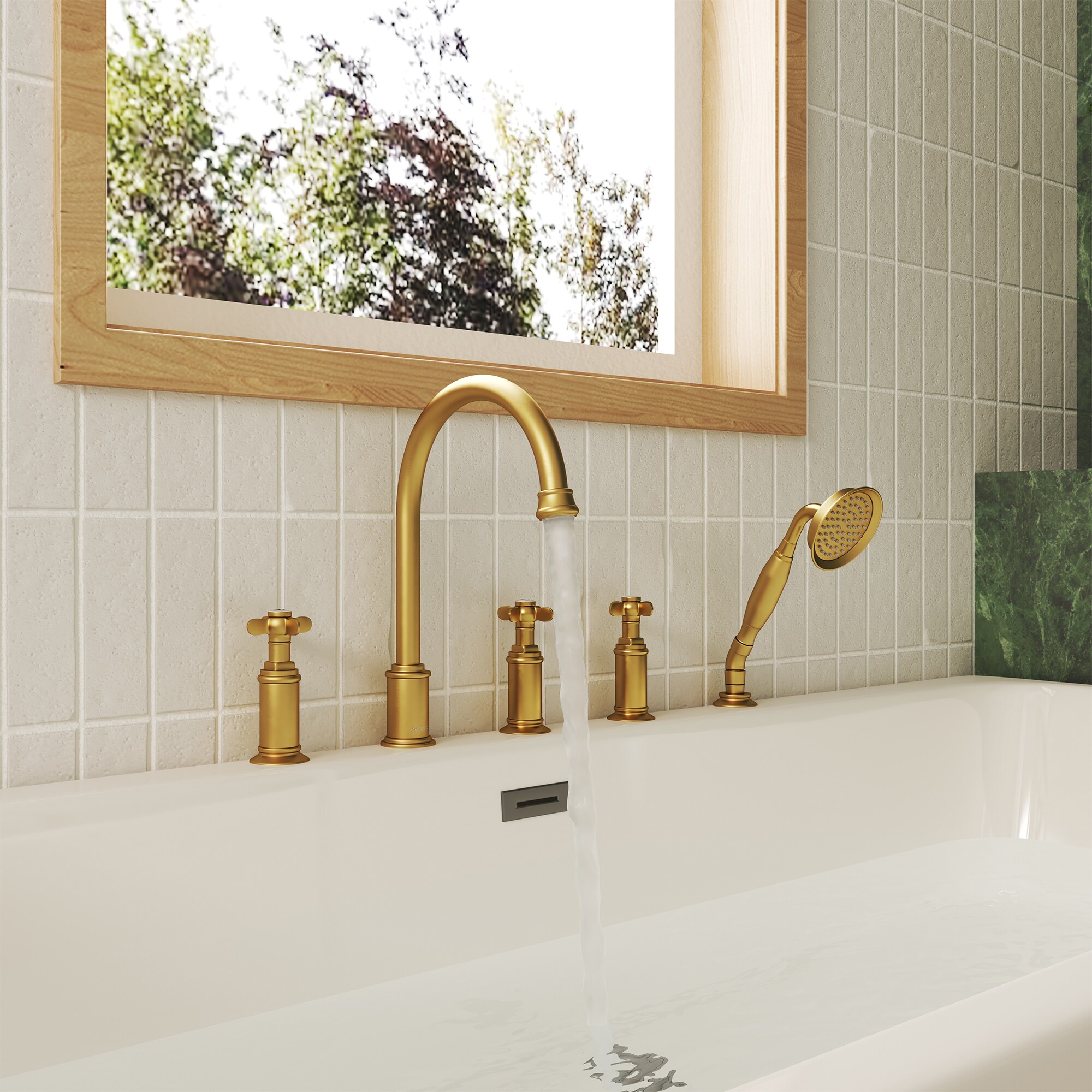 CASAINC BR02005DMBG Roman-Tub-Faucets - View #3