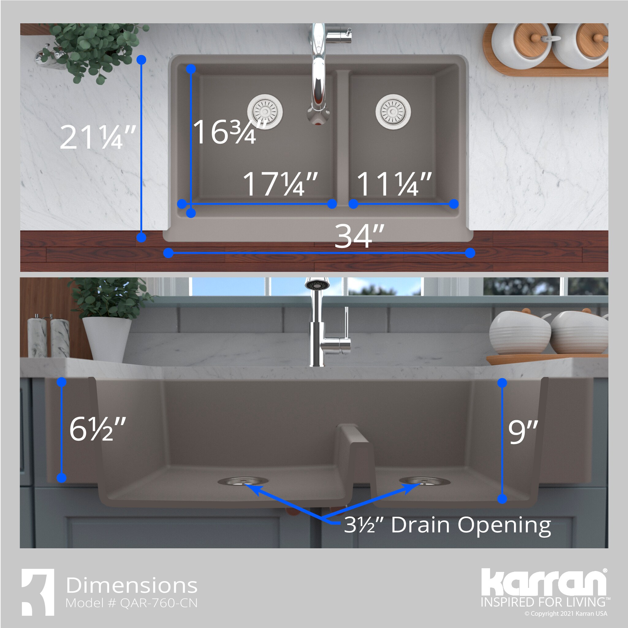 Karran QAR-760-CN-PK1 Kitchen-Sinks - View #8