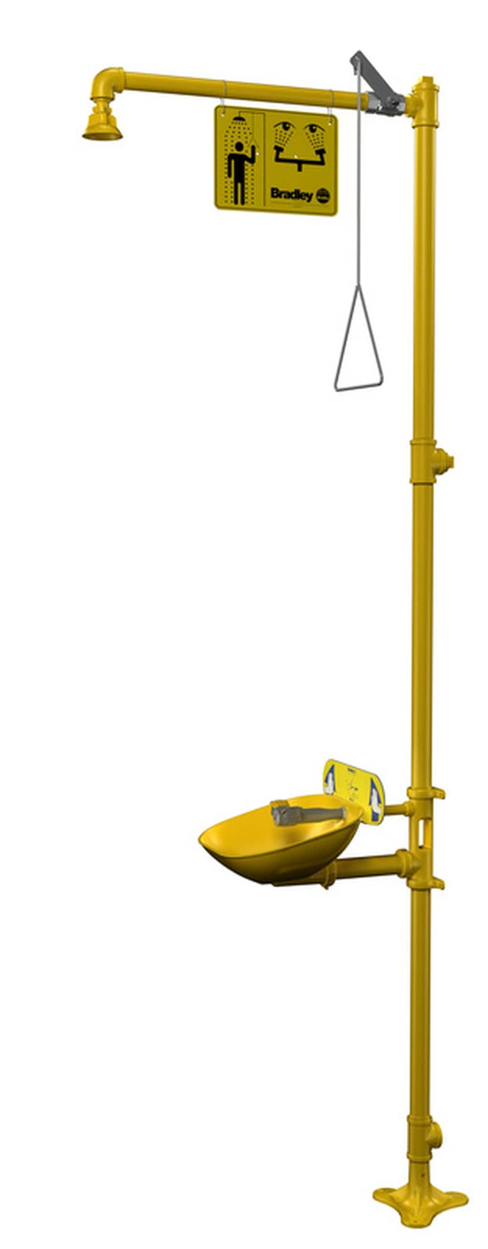 Bradley Combination Drench Shower and Halo Eyewash Station