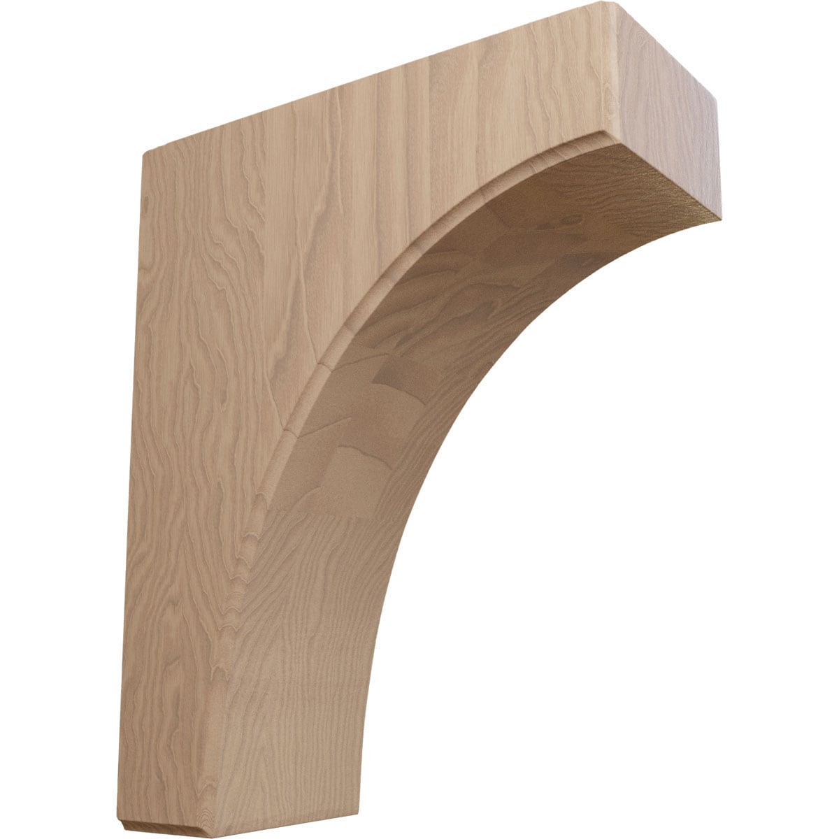 Ekena Millwork BKTW04X08X10CVGM Clarksville 3-1/2-in x 8-in x 10-in Mahogany Wood Standard Bracket