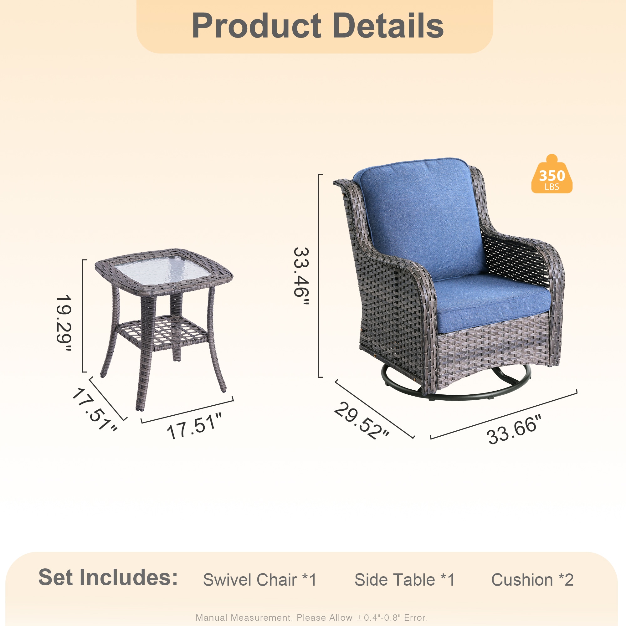 XIZZI XIMW101-1RC Patio-Chairs - View #6