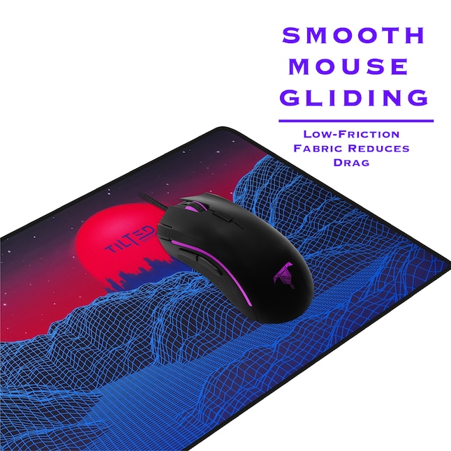 Federaal Facet Werkgever Macally Tilted Nation Extended Gaming Mouse Pad Large - Mice and Keyboard  Mat with Non-Slip Game Mousepad Base - Easy to Clean, Water Resistant Desk  Pads for Mac PC Gamers (Synth Galaxy