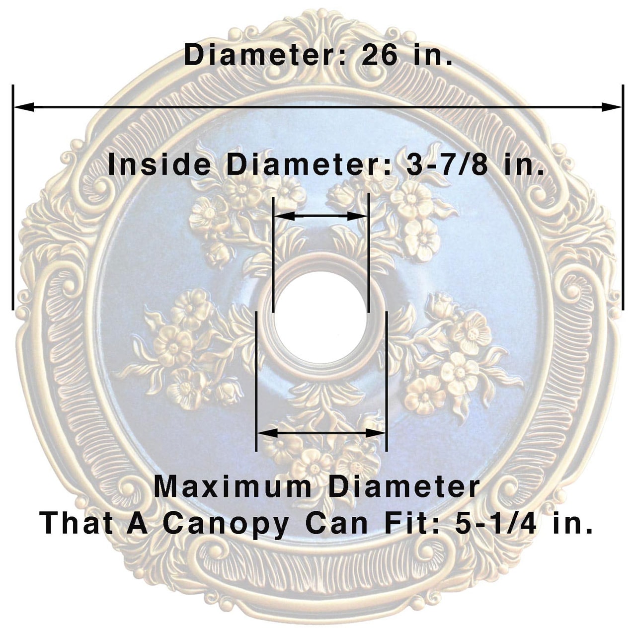 From Plain to Beautiful in Hours CCMF-013-INT-LL Ceiling-Medallions - View #4