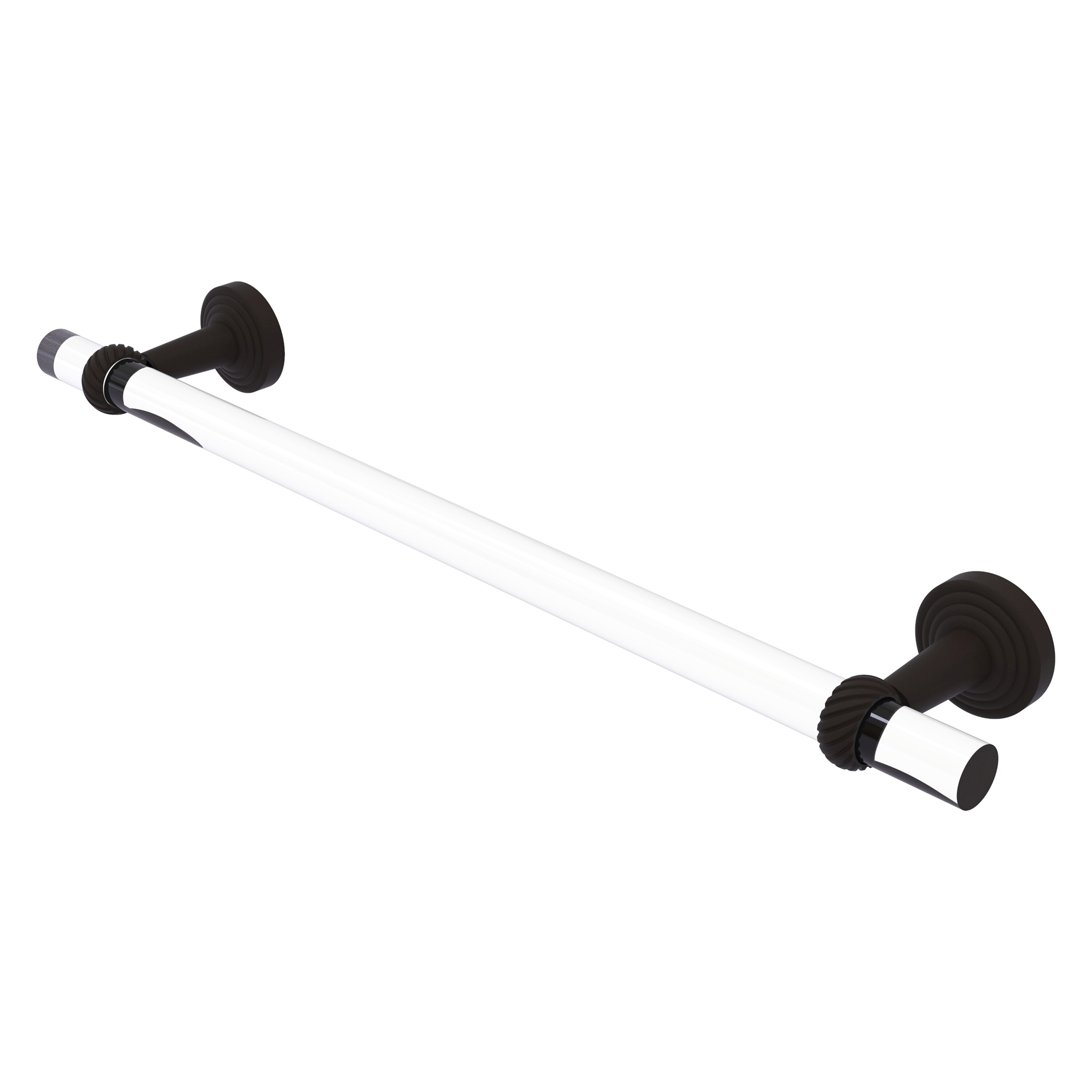 Allied Brass PB-41T-36-ORB Pacific Beach 36-in Oil-rubbed bronze Wall mount Single Towel Bar