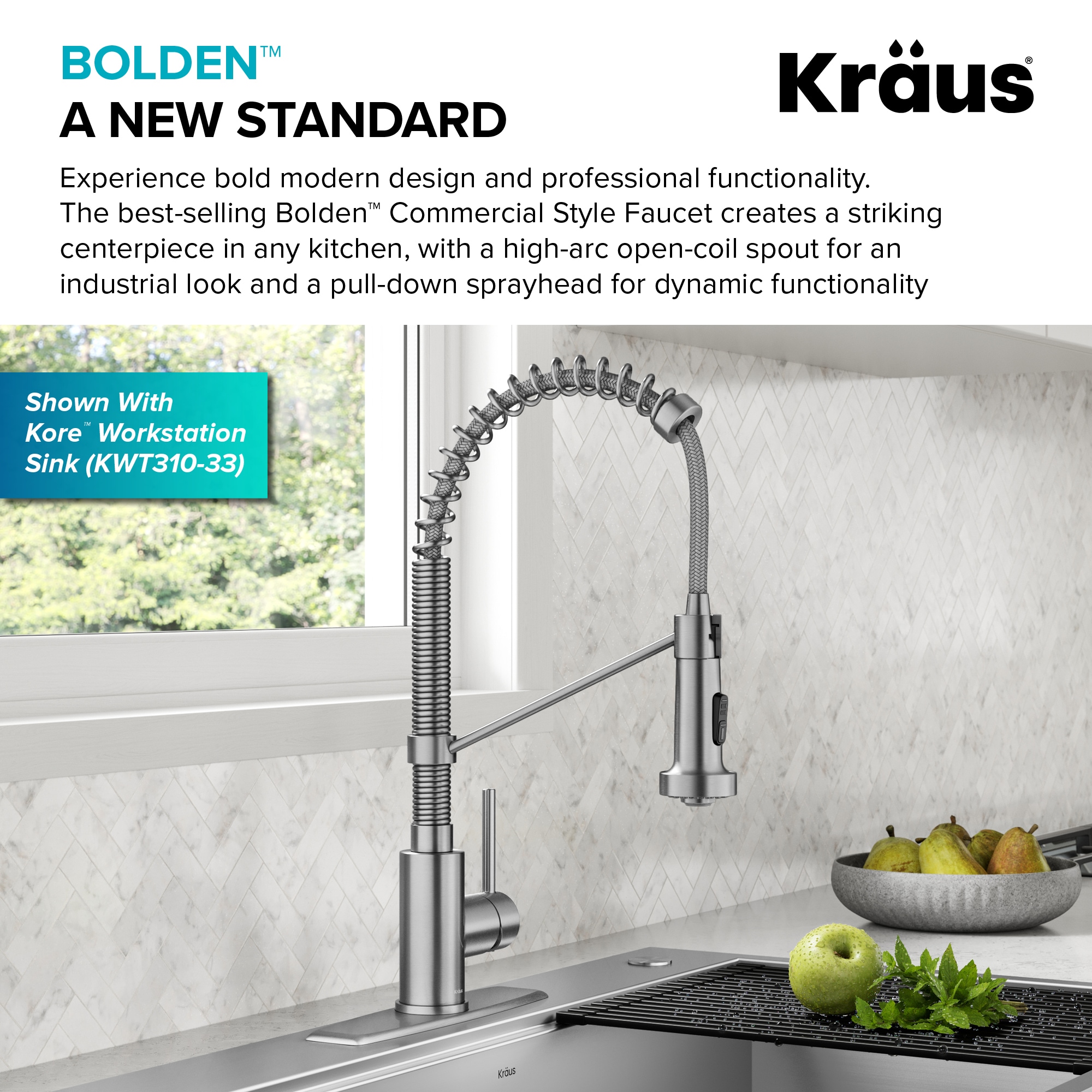 Kraus KPF-1610SFS-DP02-C Kitchen-Faucets - View #5