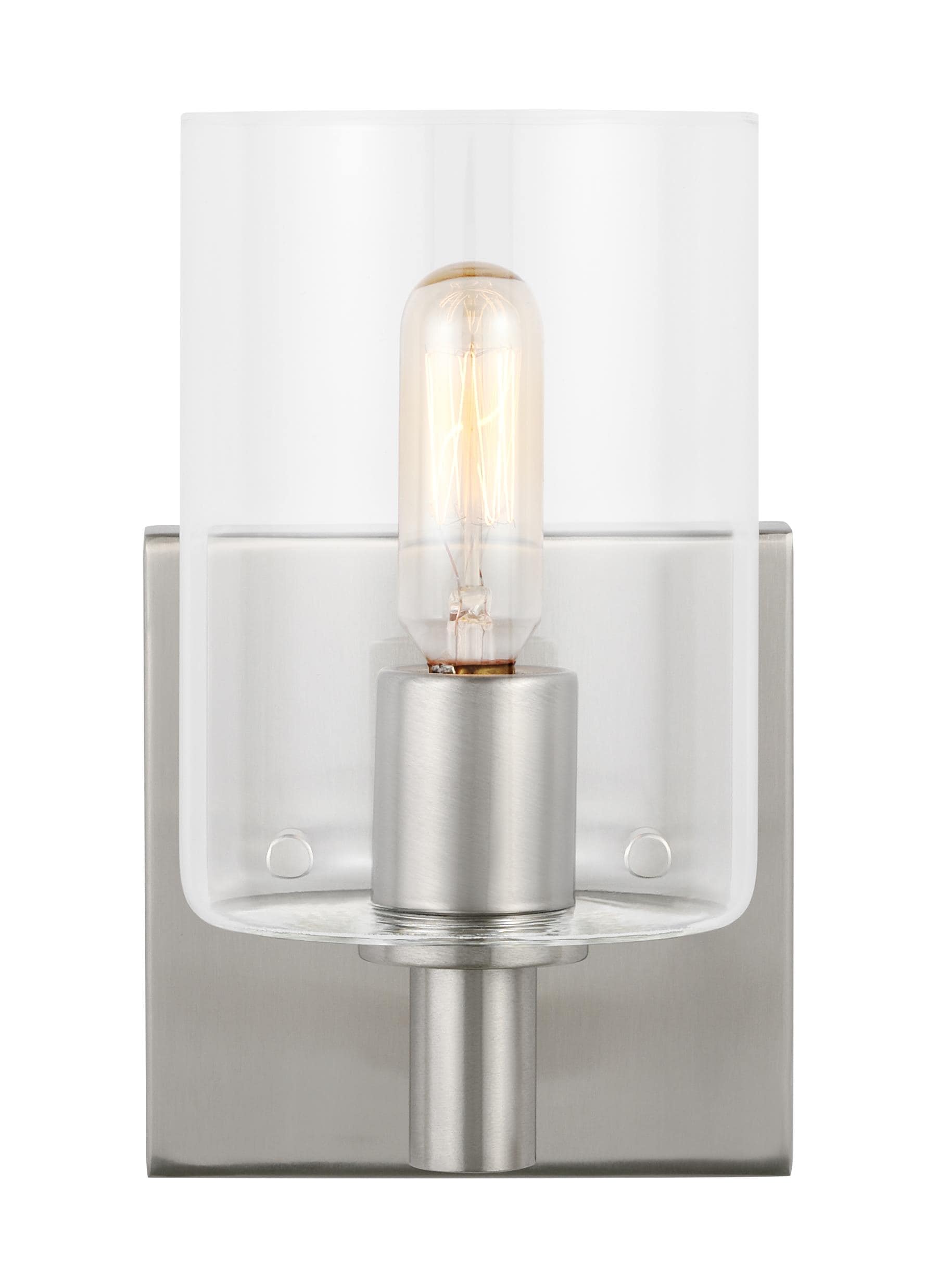 Generation Lighting 4164201-962 Fullton 4.75-in 1 -Light Brushed Nickel Modern/contemporary Vanity light