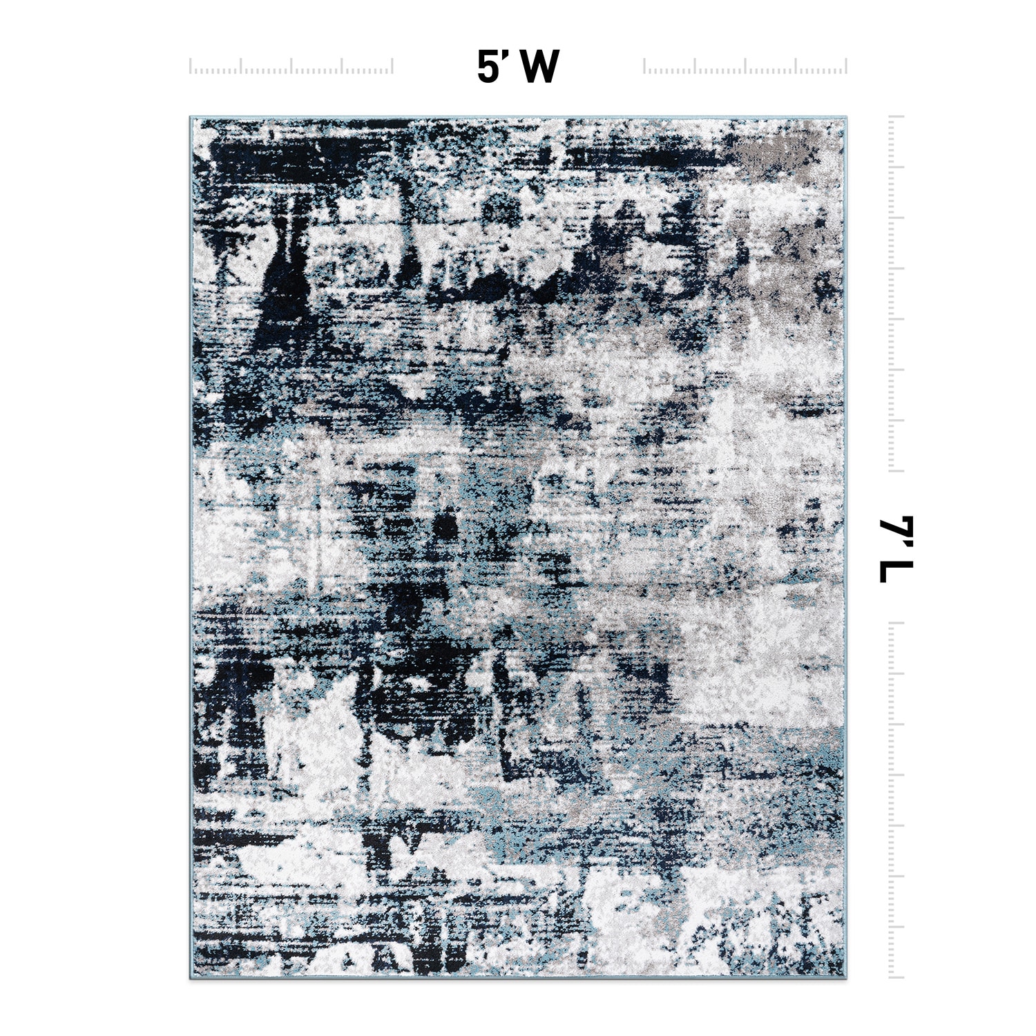 World Rug Gallery 935BLUE5X7 rugs - View #3