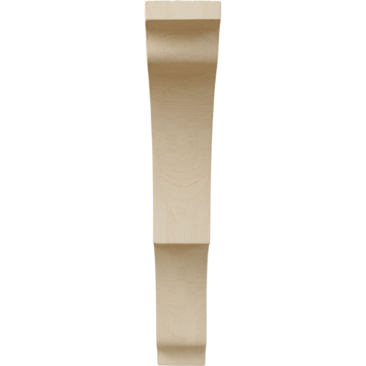 Medium Rubberwood Decorative Corbel Bracket, 1.75" x 7.5" x 10.5"