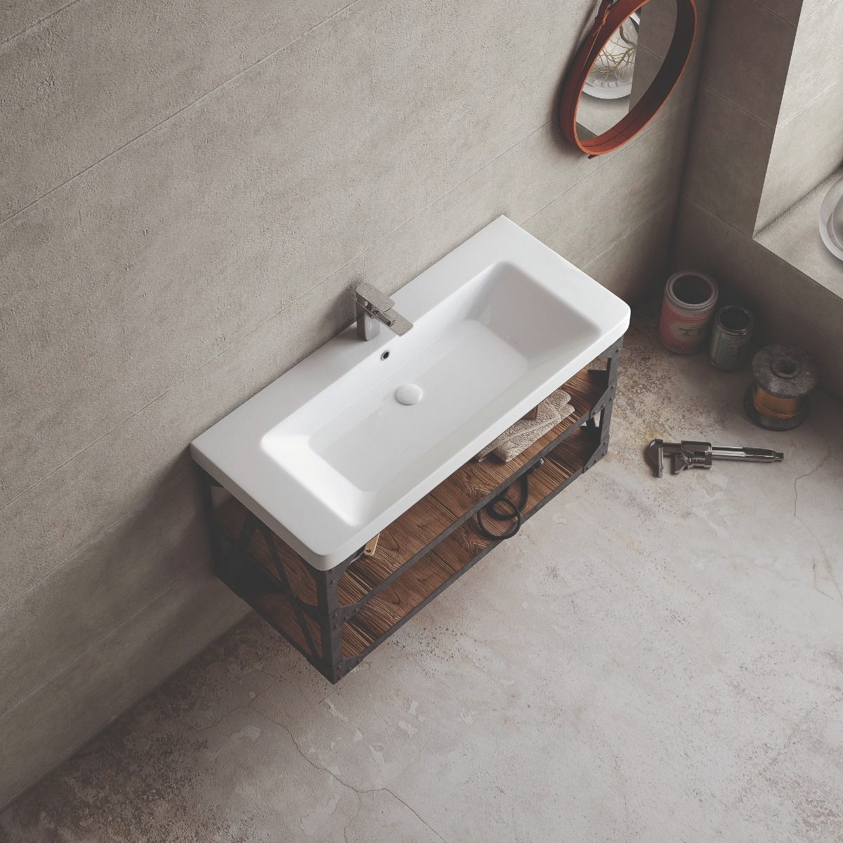 WS Bath Collections LUXURY 105.03 WG Bath-Sink - View #4