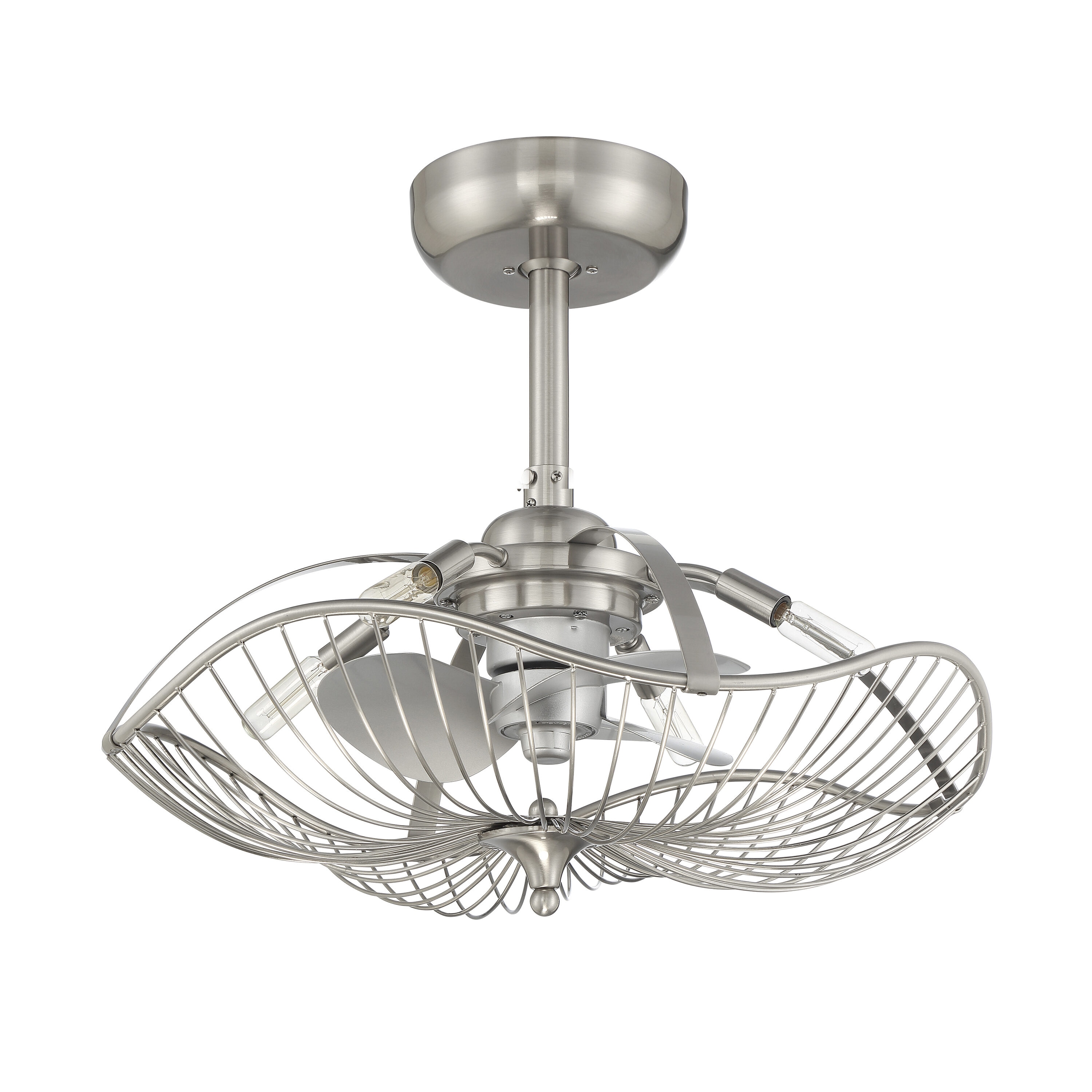 Arranmore Lighting & Fans Auri 22-in Brushed Nickel with Matte Blades ...