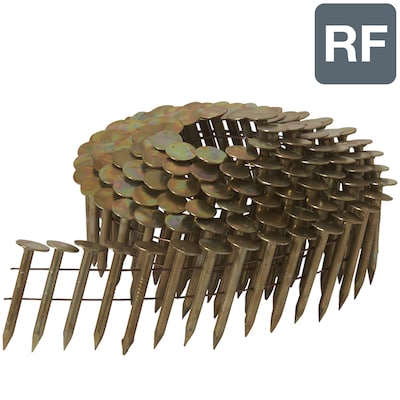 Metabo HPT 1-3/4-in 15-Degree Smooth Electro-Galvanized Collated Coil  Roofing Nails in the Roofing Nails department at 