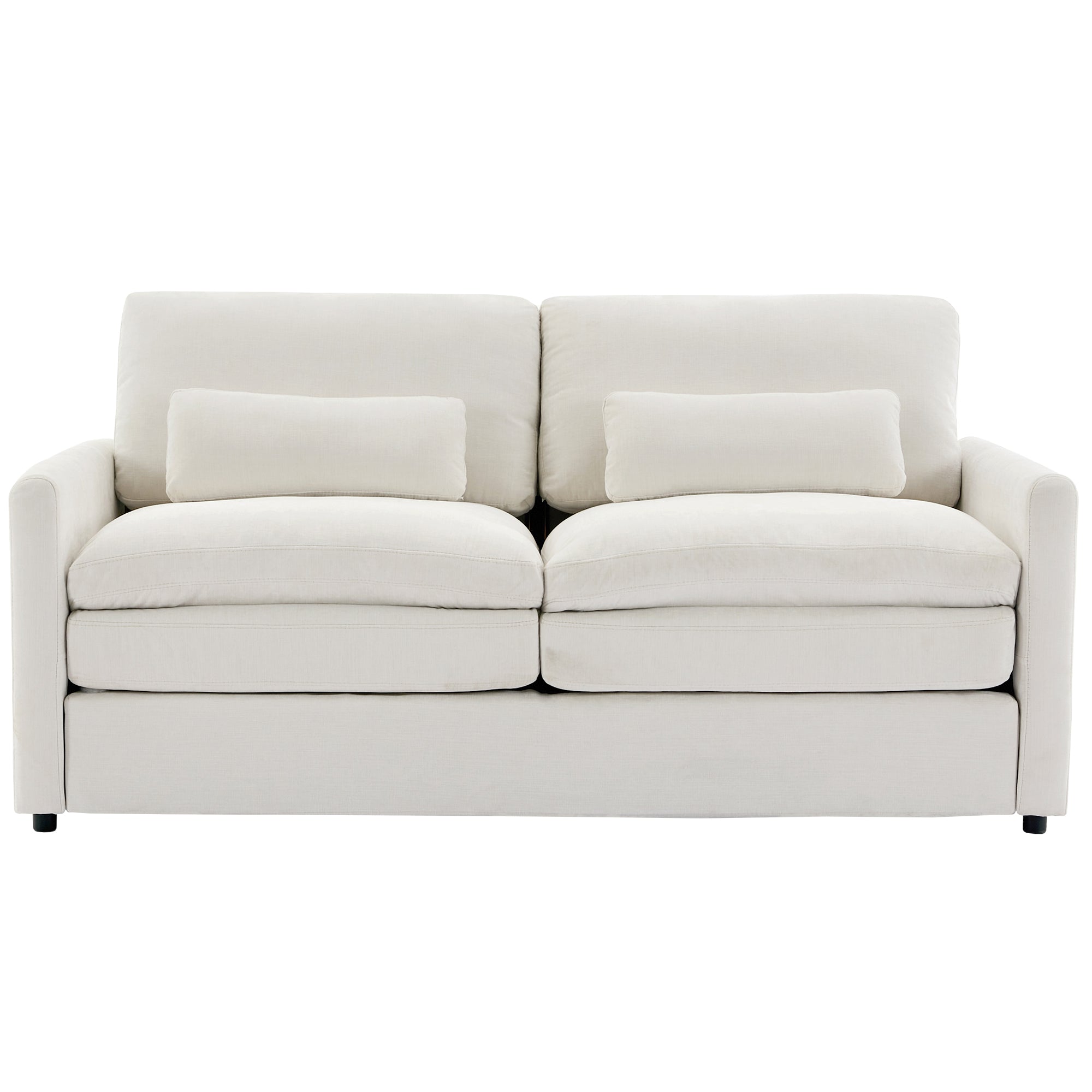Boyel Living - 68.1 inch Cozy Upholstered Loveseat Sofa Oversized Comfy Comfy Cloud Sofa Double C...