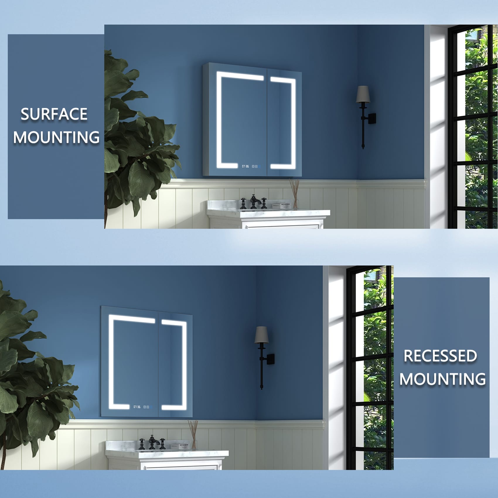 ExBrite EBMC3030V3DB Bathroom-Medicine-Cabinets - View #9