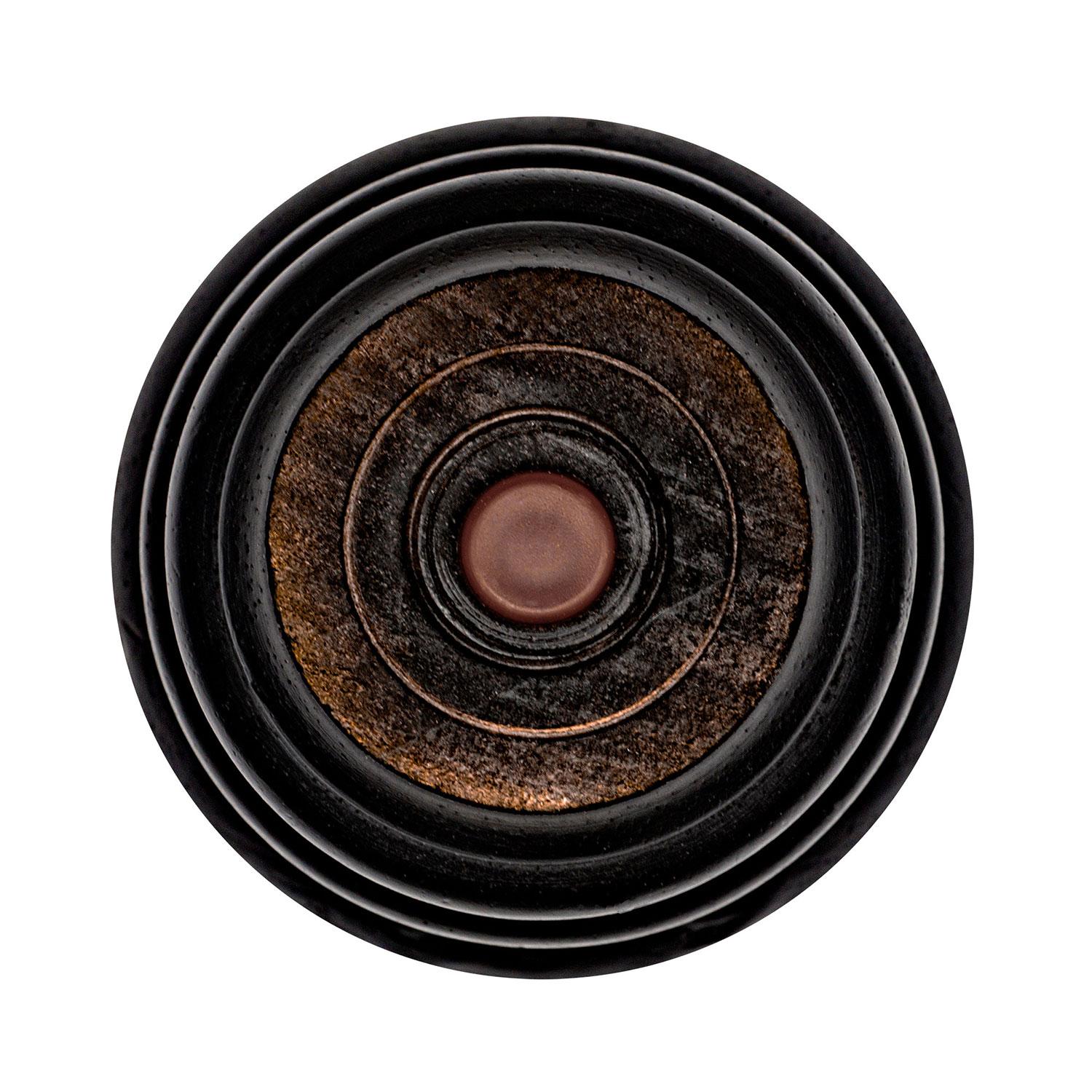 6-inch Stained Espresso Rubberwood Bun Foot Leg