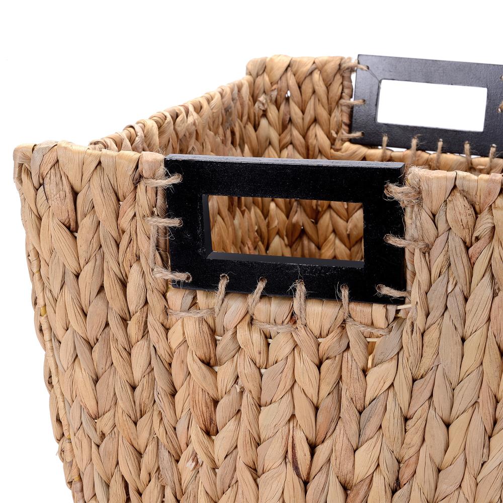 Hastings Home 2-Pack Hastings Home Baskets 12-in W x 8-in H x 16-in D Brown  Wicker Basket in the Storage Bins & Baskets department at