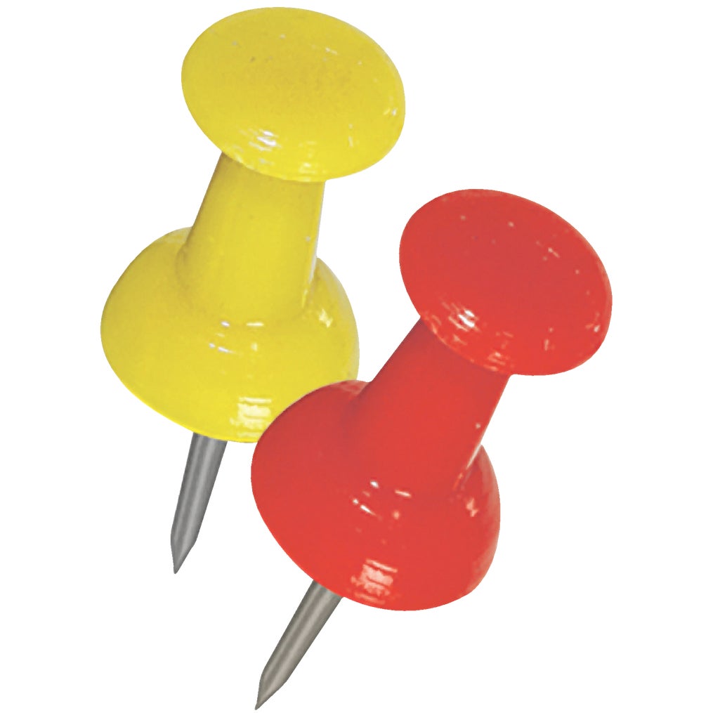Hillman Assorted Push Pins - 16 Piece Set for Home - Office and School #121152