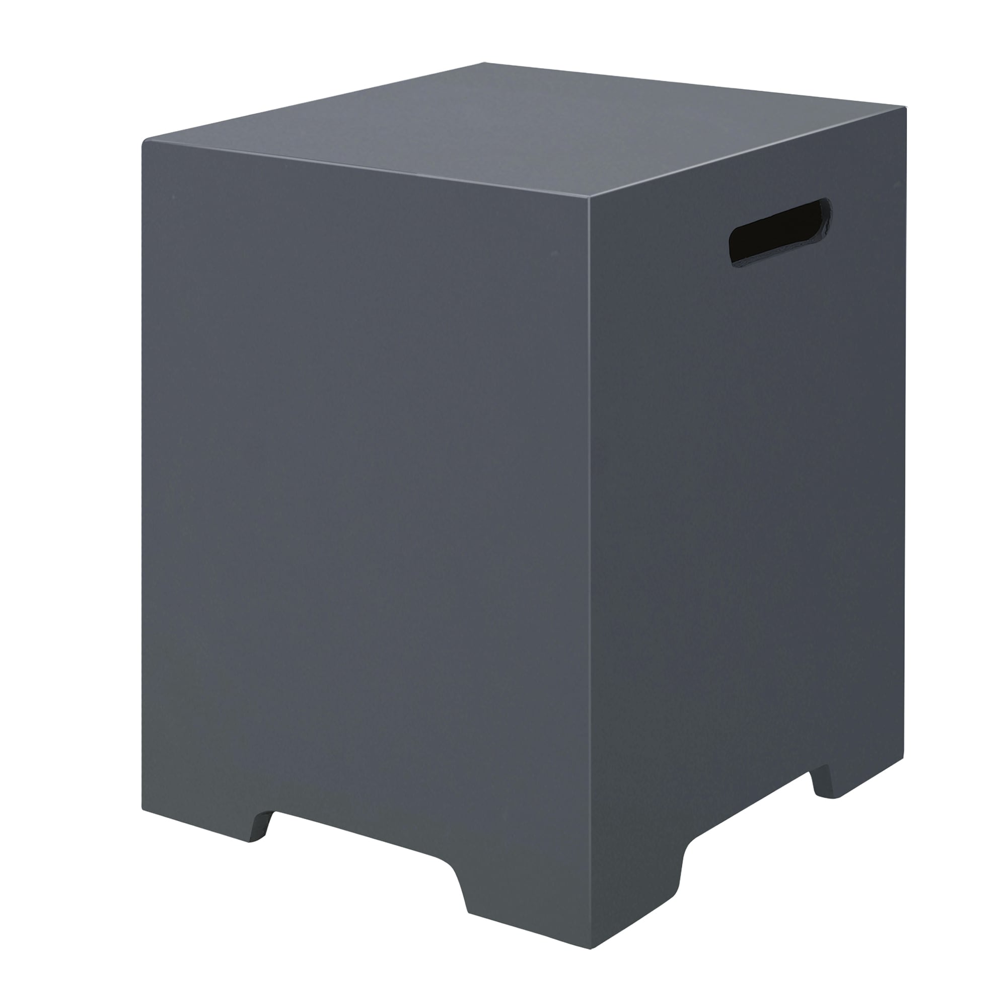 Patio Watcher LS-WST-GREY-DK Tank cover table Square Outdoor End 16-in W x 16-in L