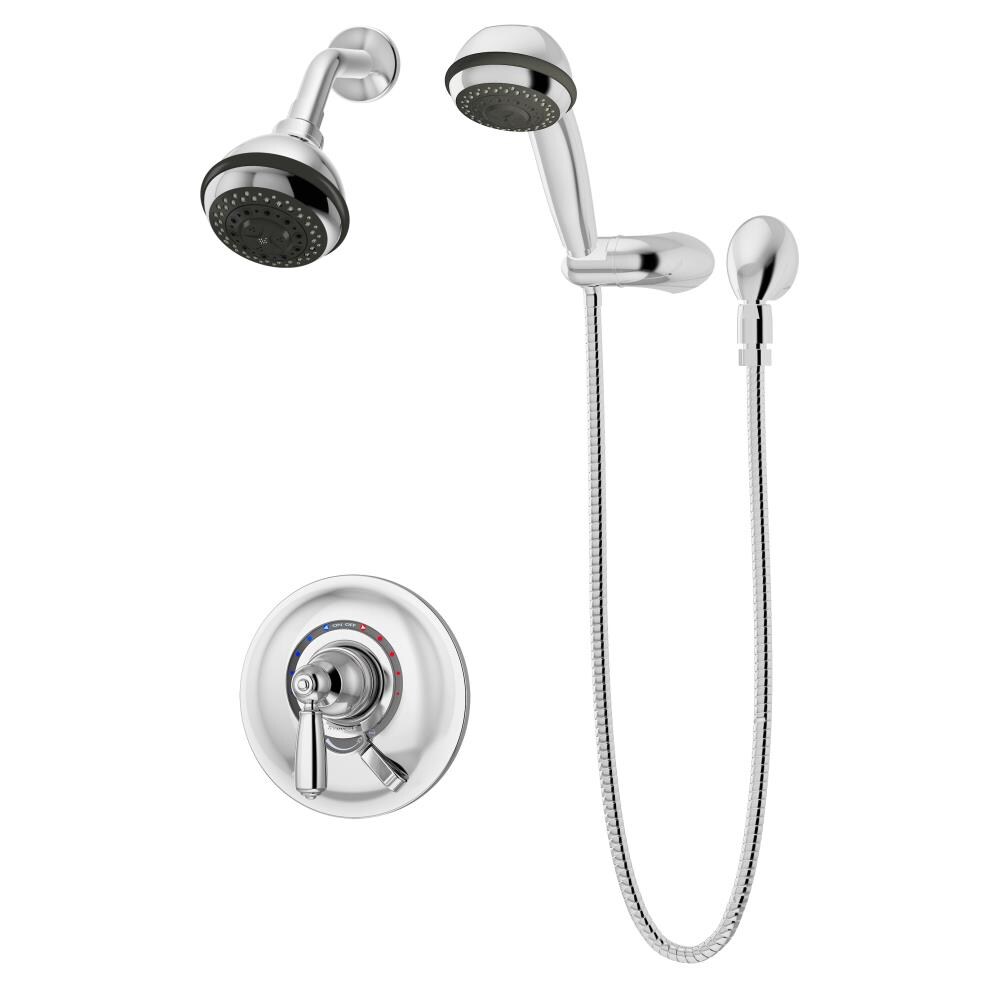 Symmons S470815TRM Allura Polished Chrome 1-handle Multi-function Round Shower Faucet (Valve Not Included)