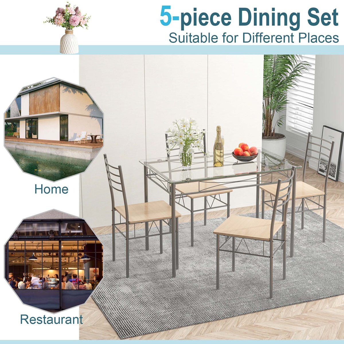 Costway HW54039 Dining-Sets - View #6