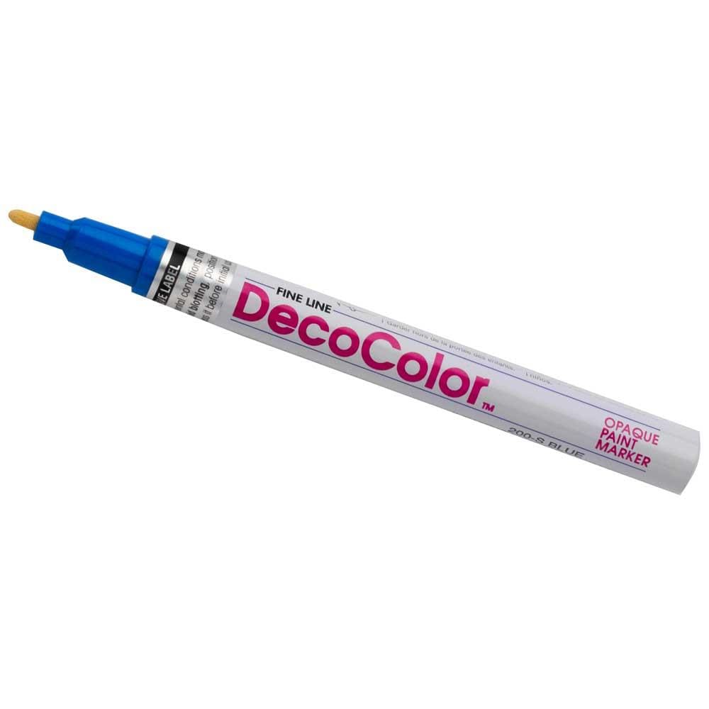 Decocolor Paint Marker - Primary Colors, Broad Tip, Set of 6