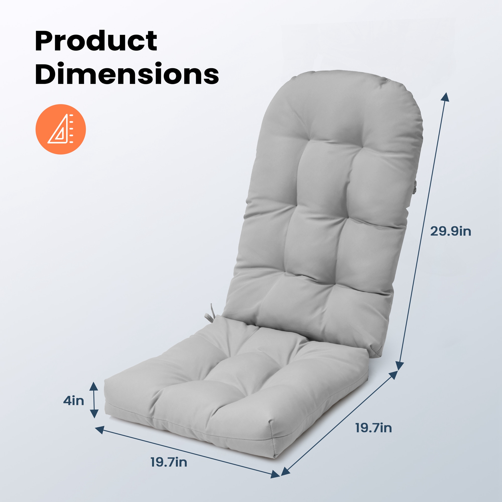 Pellebant ST25-CU002LGY-2 Patio-Furniture-Cushions - View #2