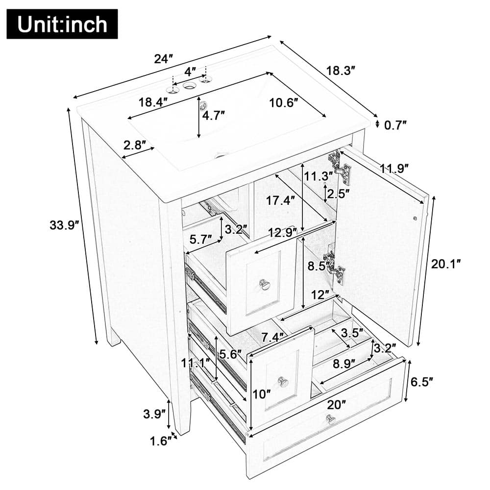 JUJABU BATHVANITY -2 Bath-Vanity-Combo - View #5