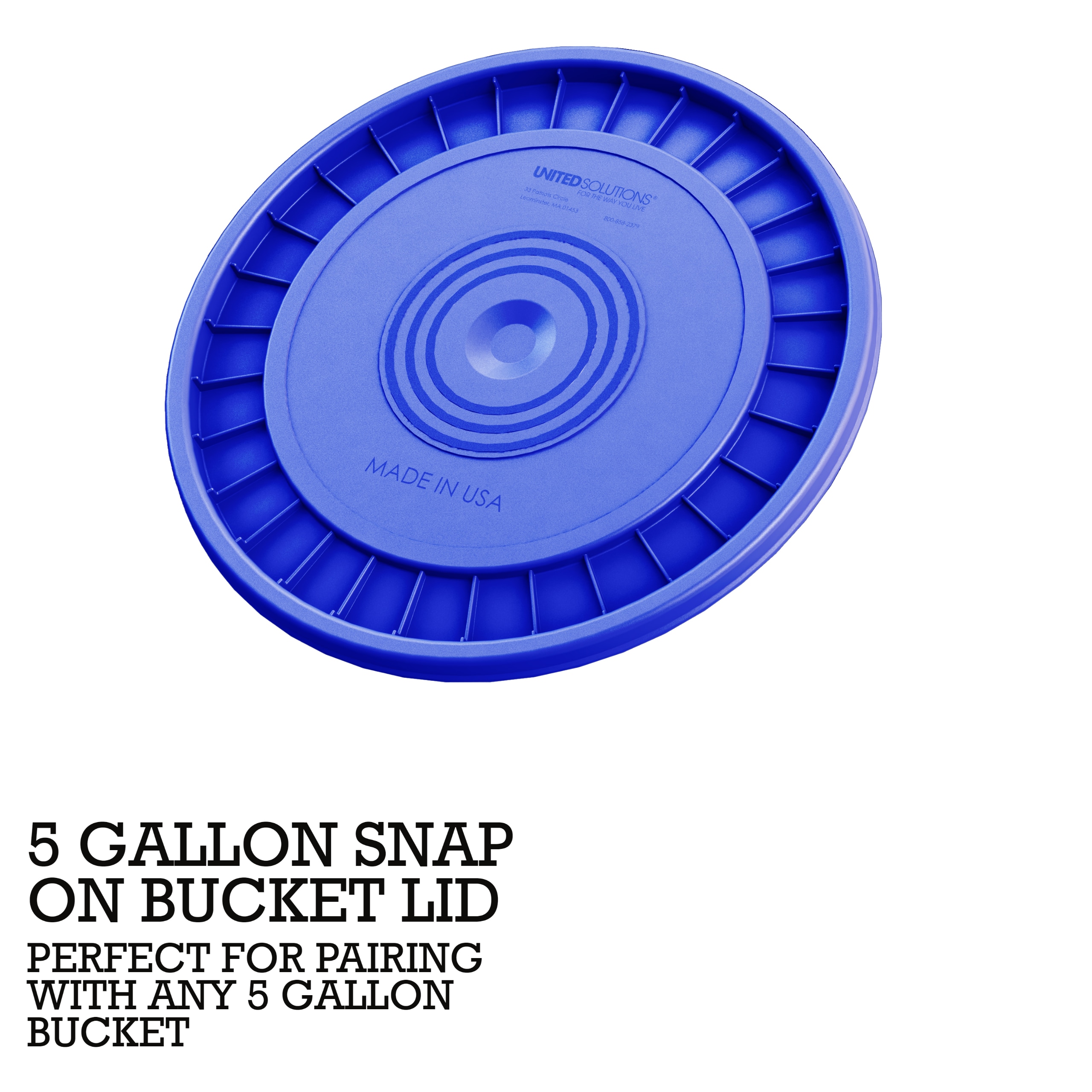 United Solutions 5-Gallon (s) Food-grade Plastic General Bucket in
