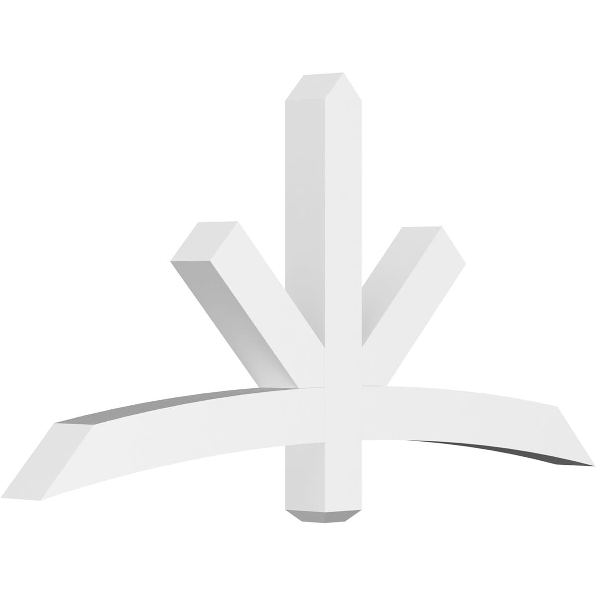 Ekena Millwork GBP060X30X0404ALB00 Alberta White PVC Gable bracket